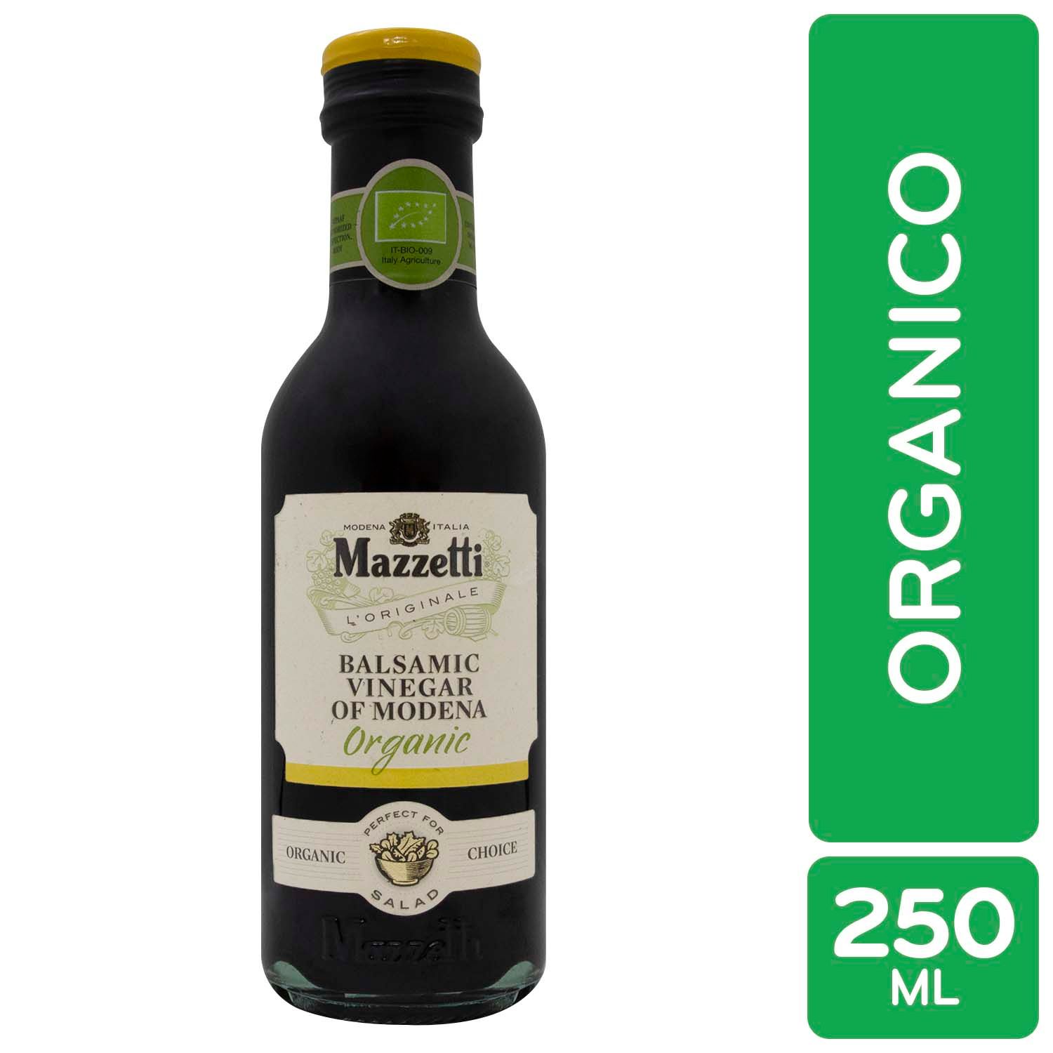 Vinagre Balsamico 2 Hojas Mazzetti Botella 250 Ml