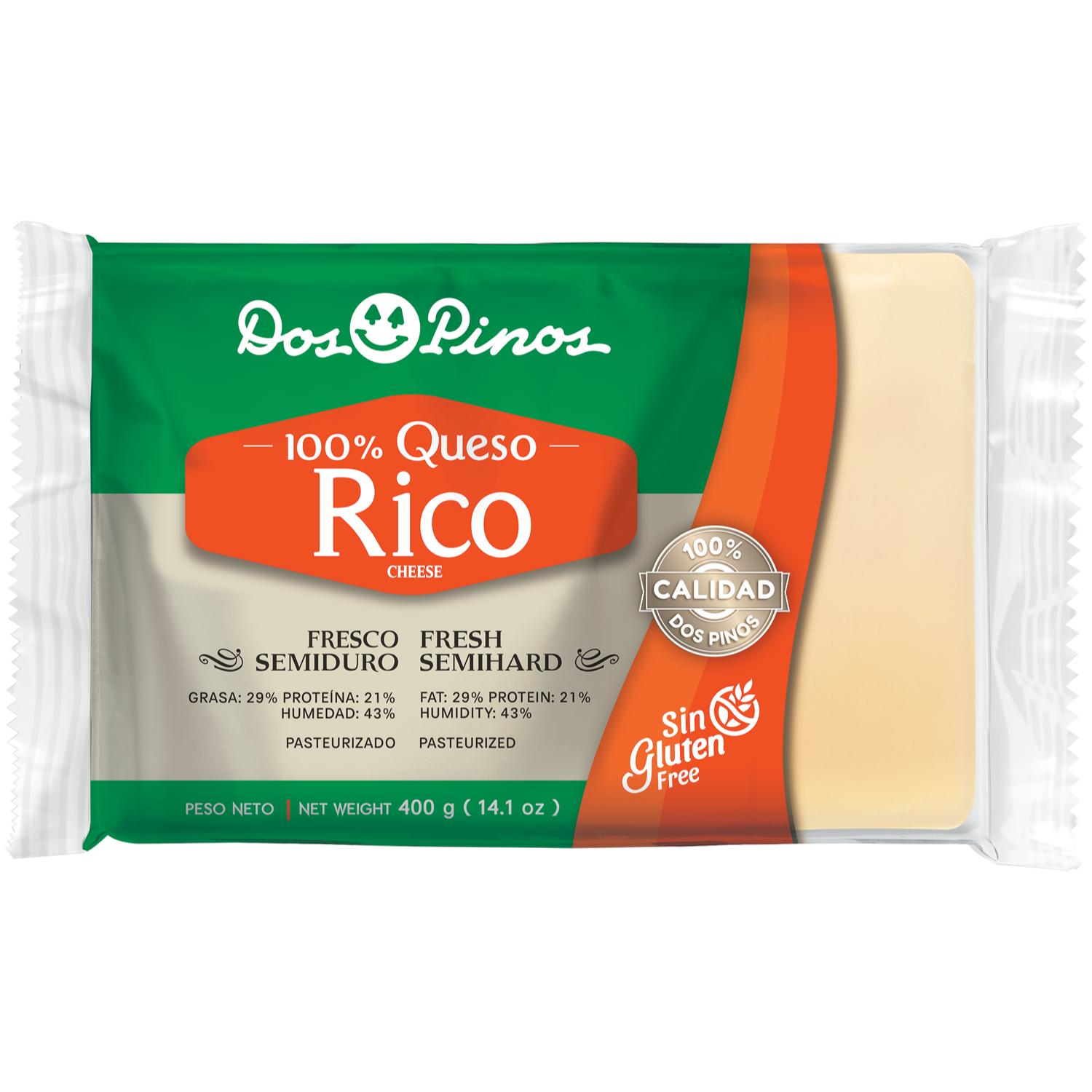 Queso Rico Dos Pinos Paquete 400 G