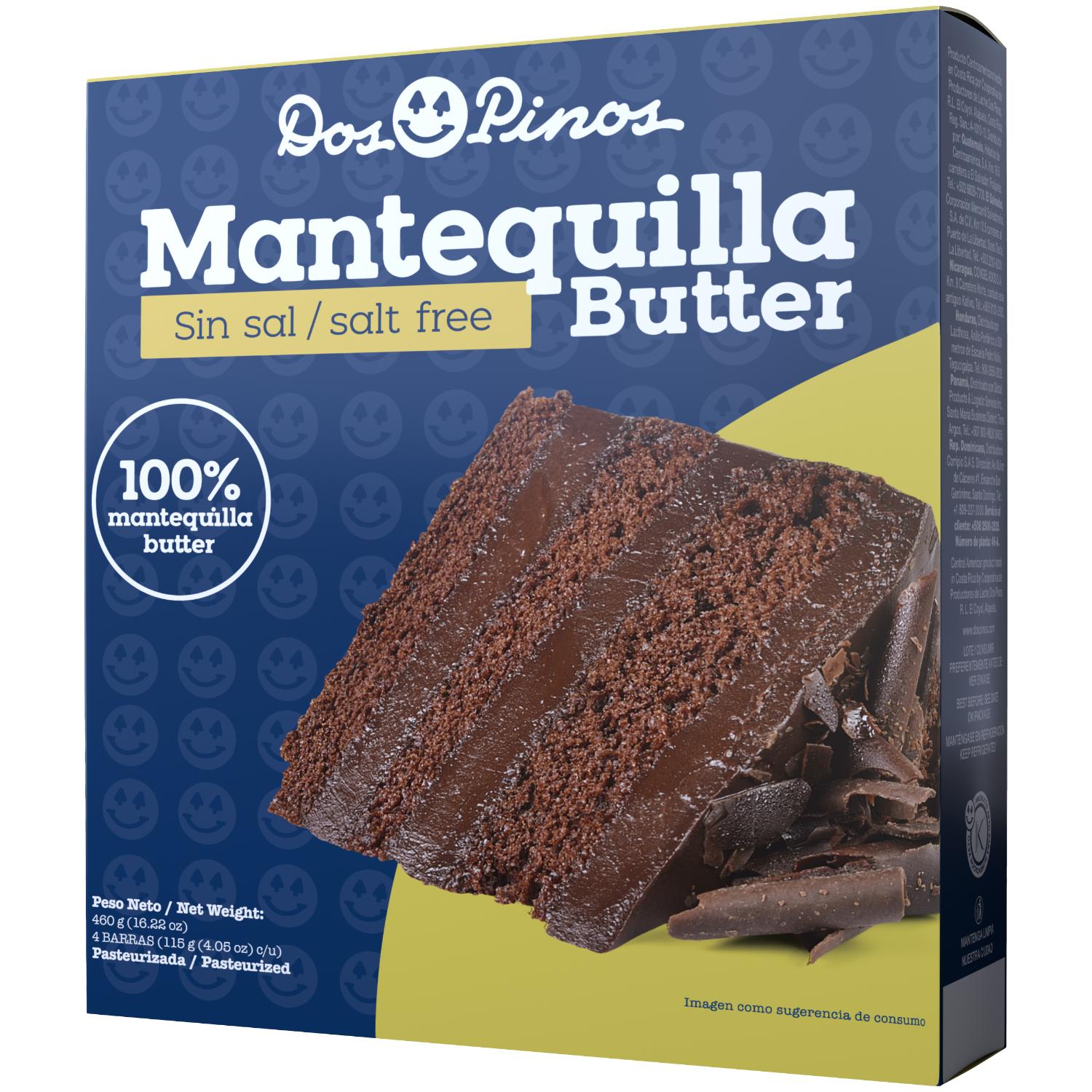 Mantequilla Sin Sal 4u Dos Pinos Caja 460 G