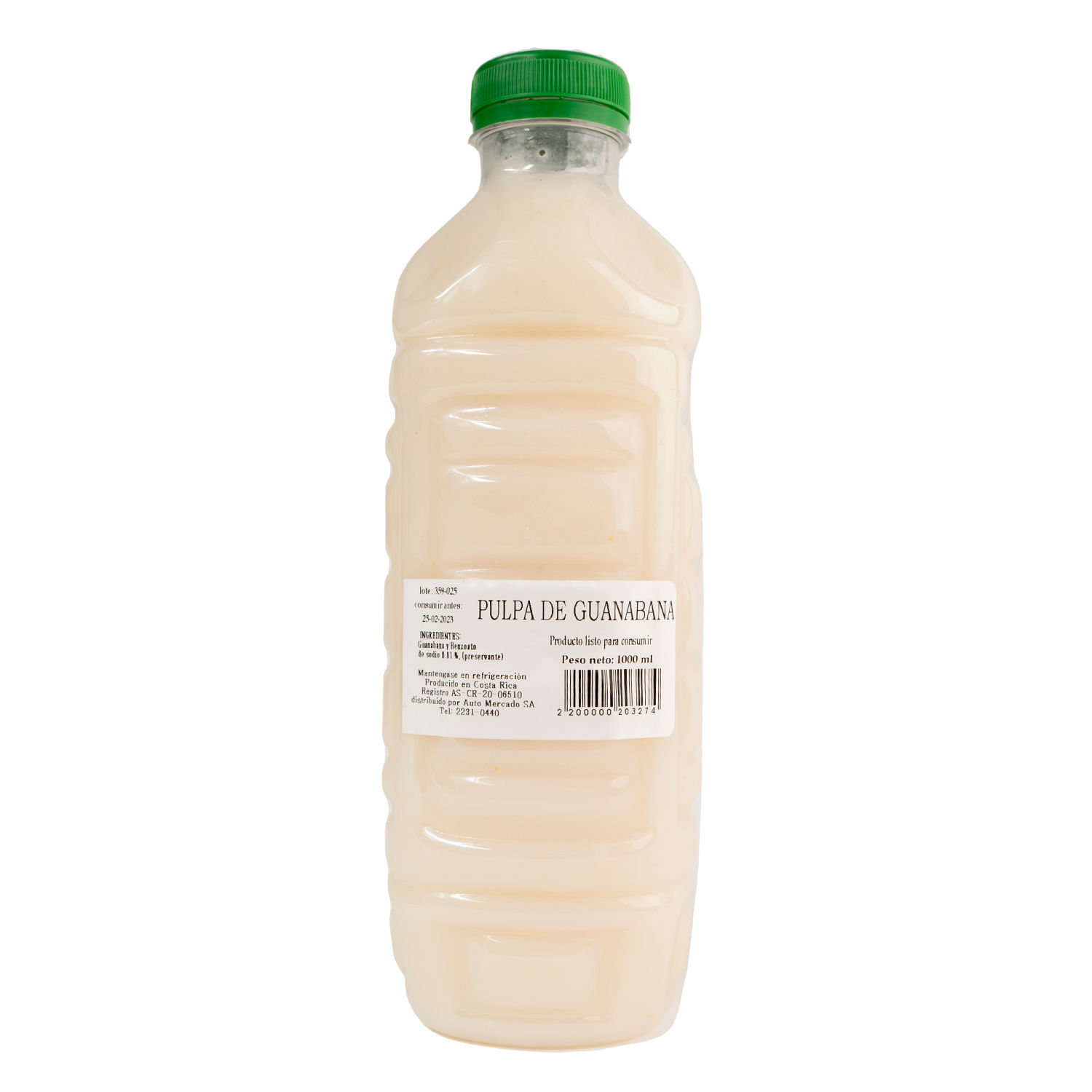 Pulpa Fruta Guanabana Auto Mercado Envase 1000 Ml