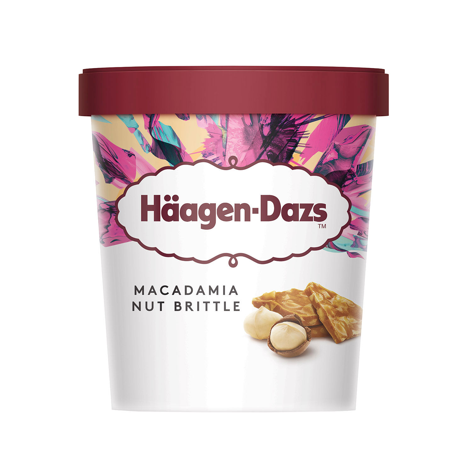 Helado Macadamia Nuez Crocante Haagen-dazs Envase 415 G