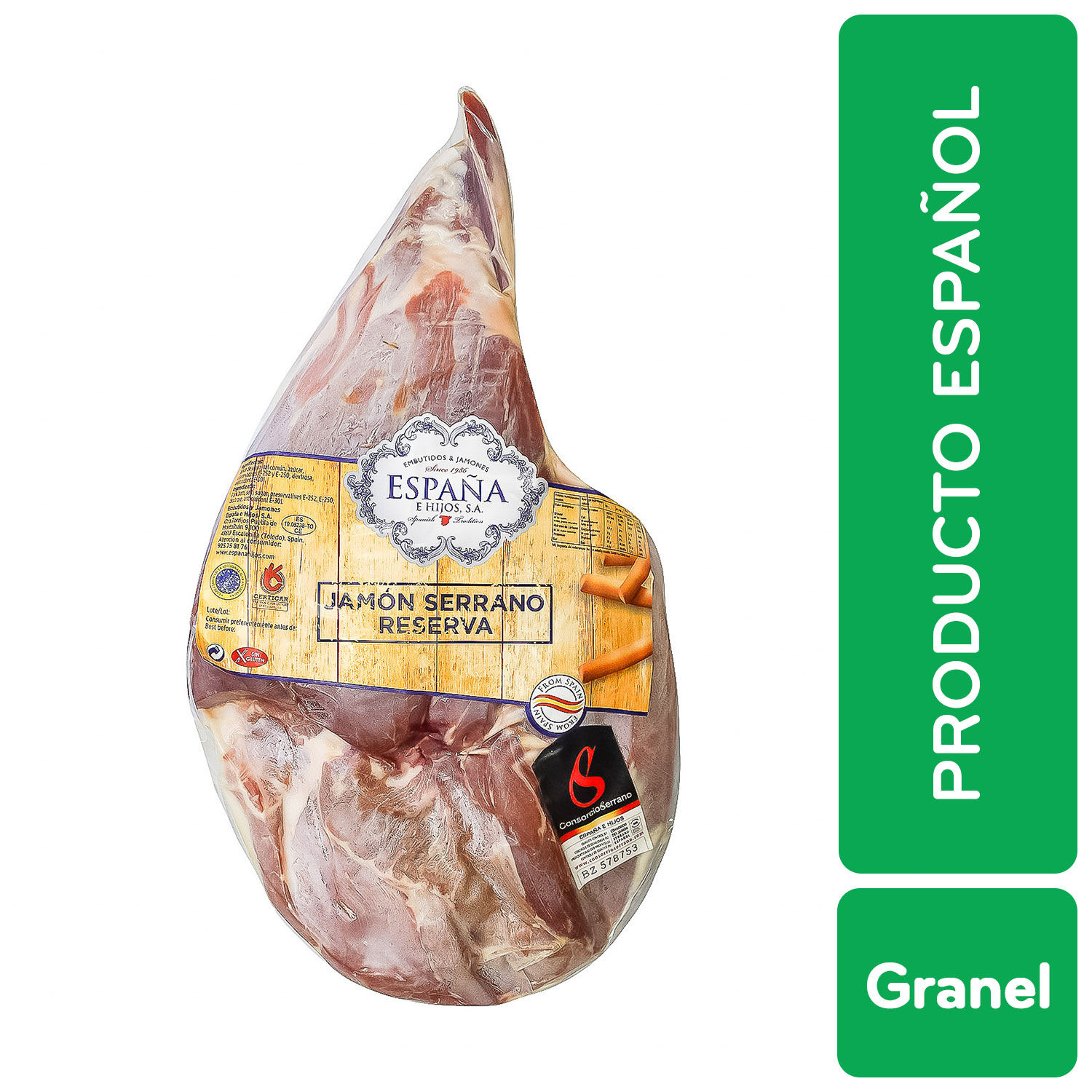 Jamon Limpio Serrano Reserva Importado De España España