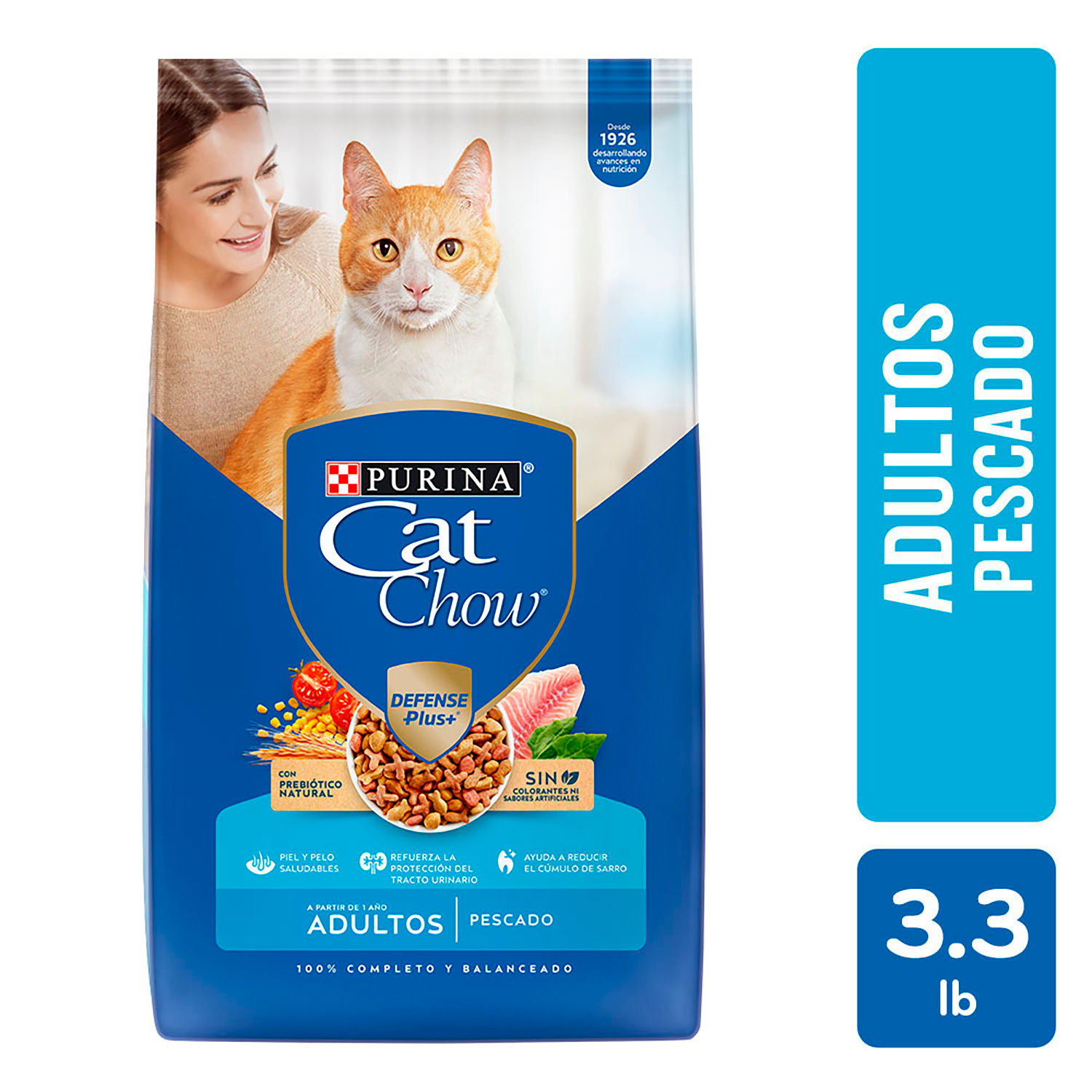 Alimento Gato Adulto Seco Pescado Cat Chow Bolsa 1.5 Kg