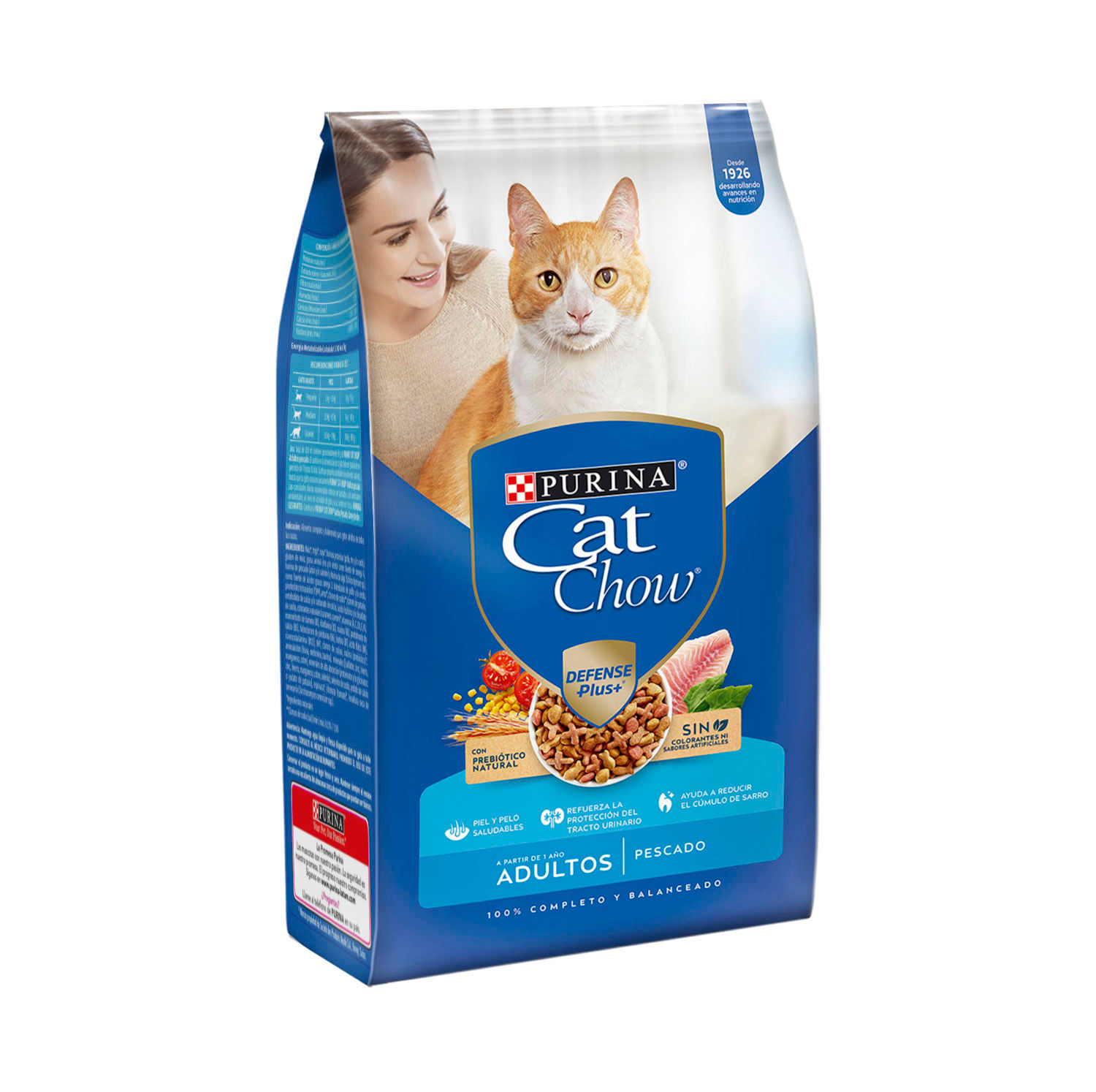 Alimento Gato Adulto Seco Pescado Cat Chow Bolsa 1.5 Kg