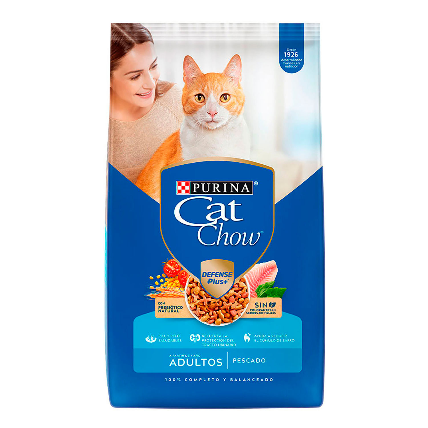 Alimento Gato Adulto Seco Pescado Cat Chow Bolsa 1.5 Kg