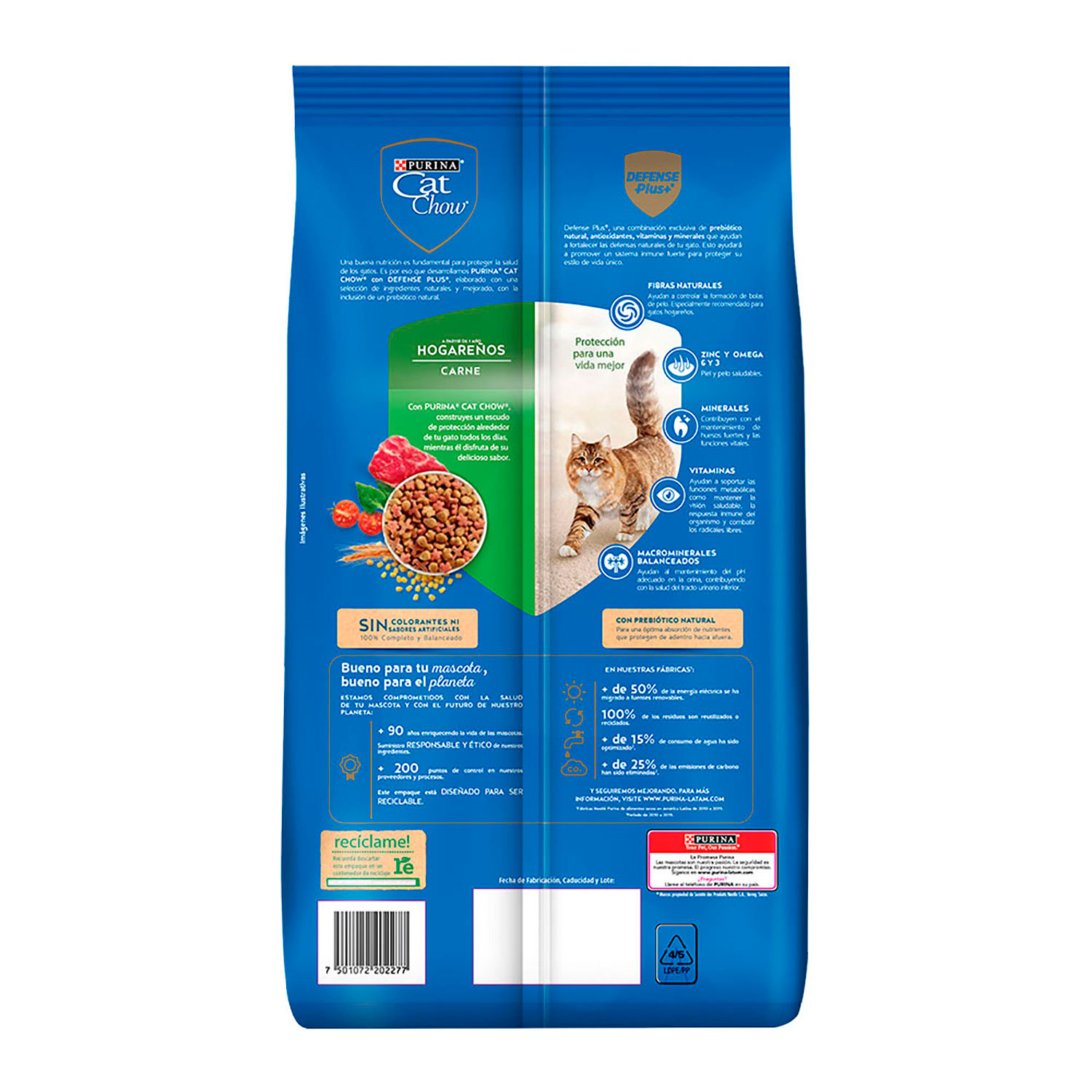 Alimento Gato Adulto Seco Aves Cat Chow Bolsa 1.5 Kg