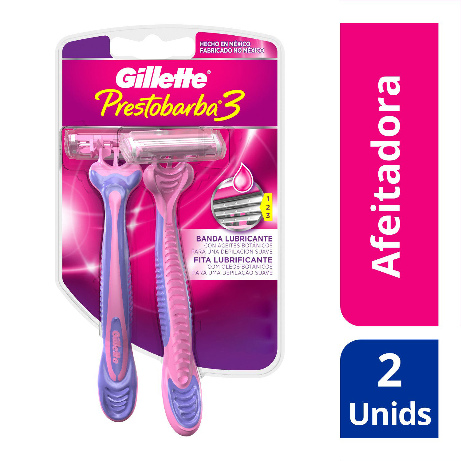 Maquina Afeitado Prestobarba Gillette Blister 2 Unid