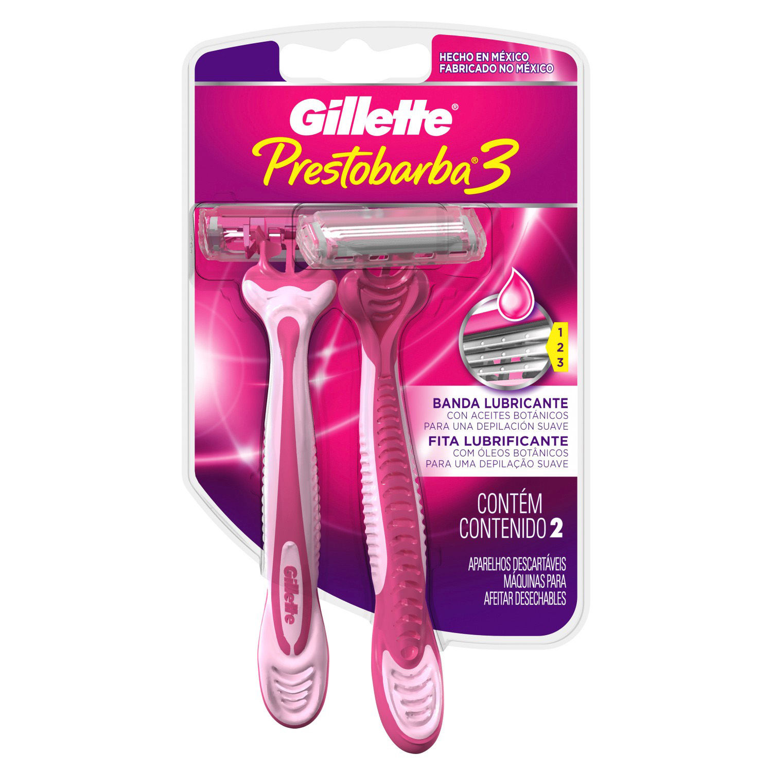 Maquina Afeitado Prestobarba Gillette Blister 2 Unid