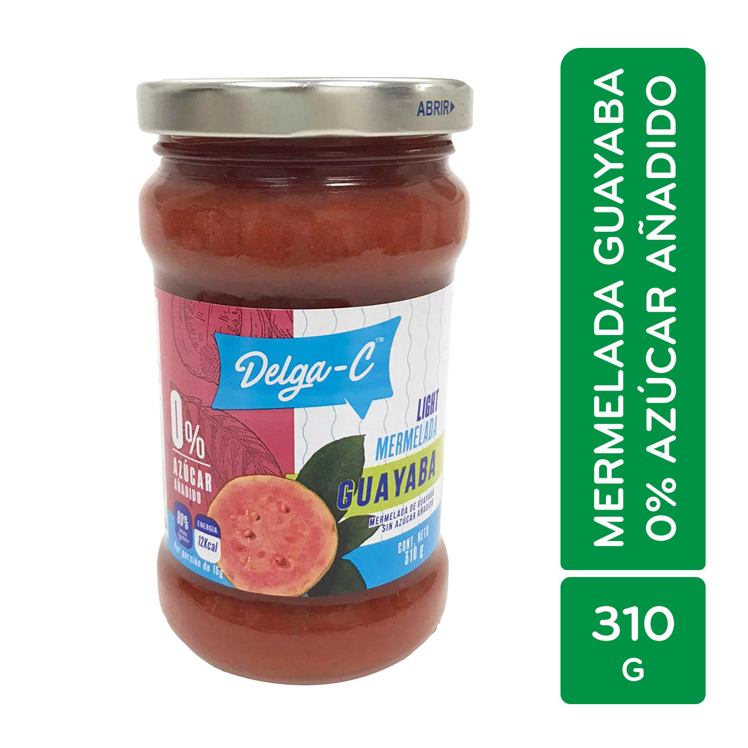 Mermelada Guayaba Delga-c Frasco 310 G