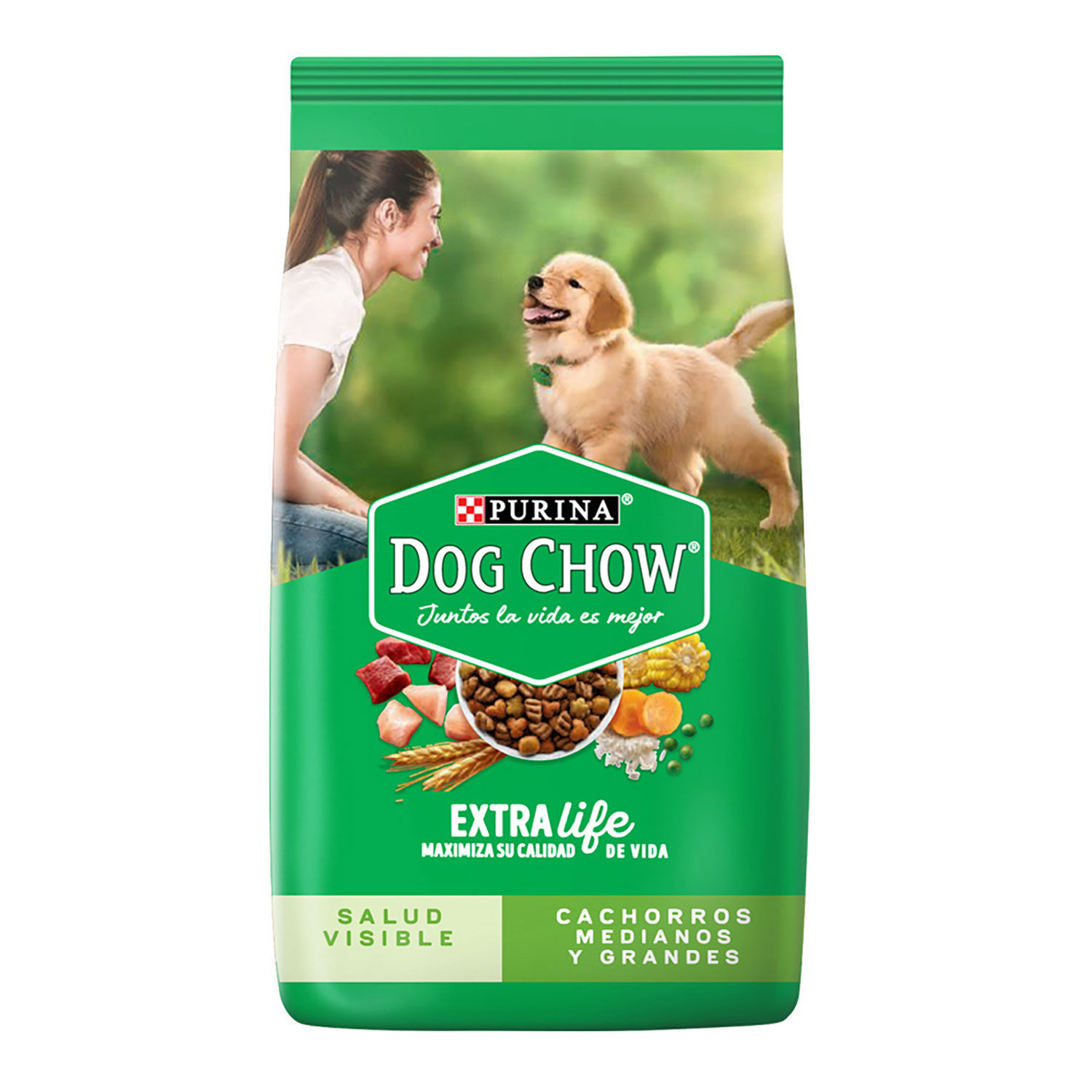 Alimento Perro Seco Cachorro Pollo Y Carne Raza Mediana Purina Dog Chow Bolsa 4 Kg