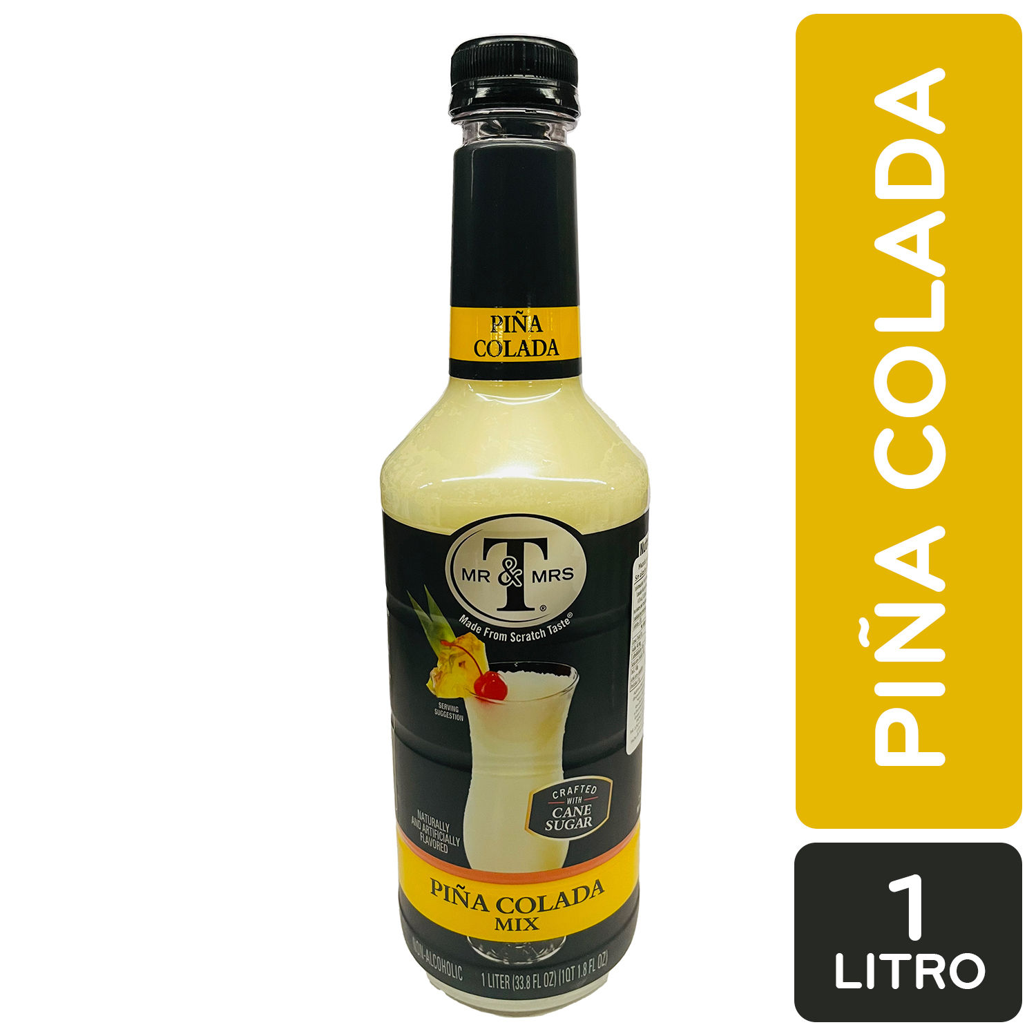 Mezcla Sin Alcohol Piña Colada Mr Y Mrs T Botella 1000 Ml | Auto Mercado