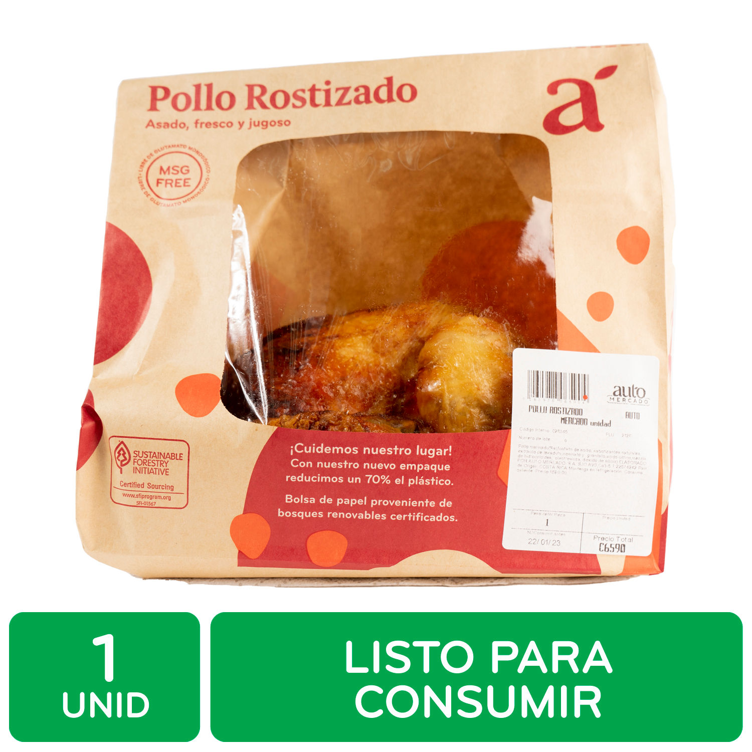 Pollo Rostizado Chile Limon Auto Mercado Unidad