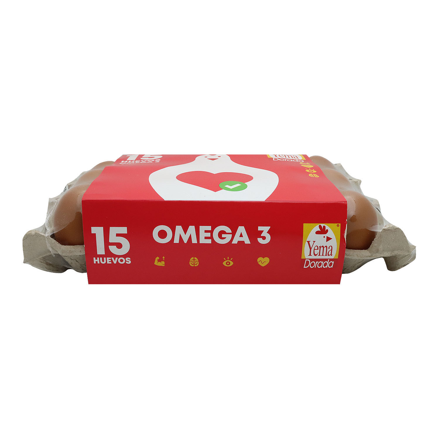 Huevo Rojo 15 Und Enriquecido Con Omega 3 Yema Dorada Kilogramo