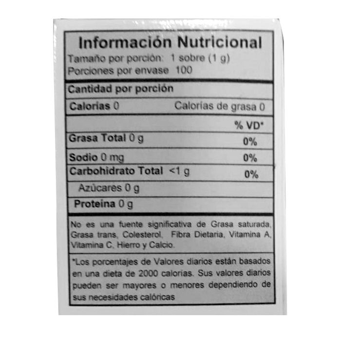 Edulcorante Polvo Stevia Caja 100 G