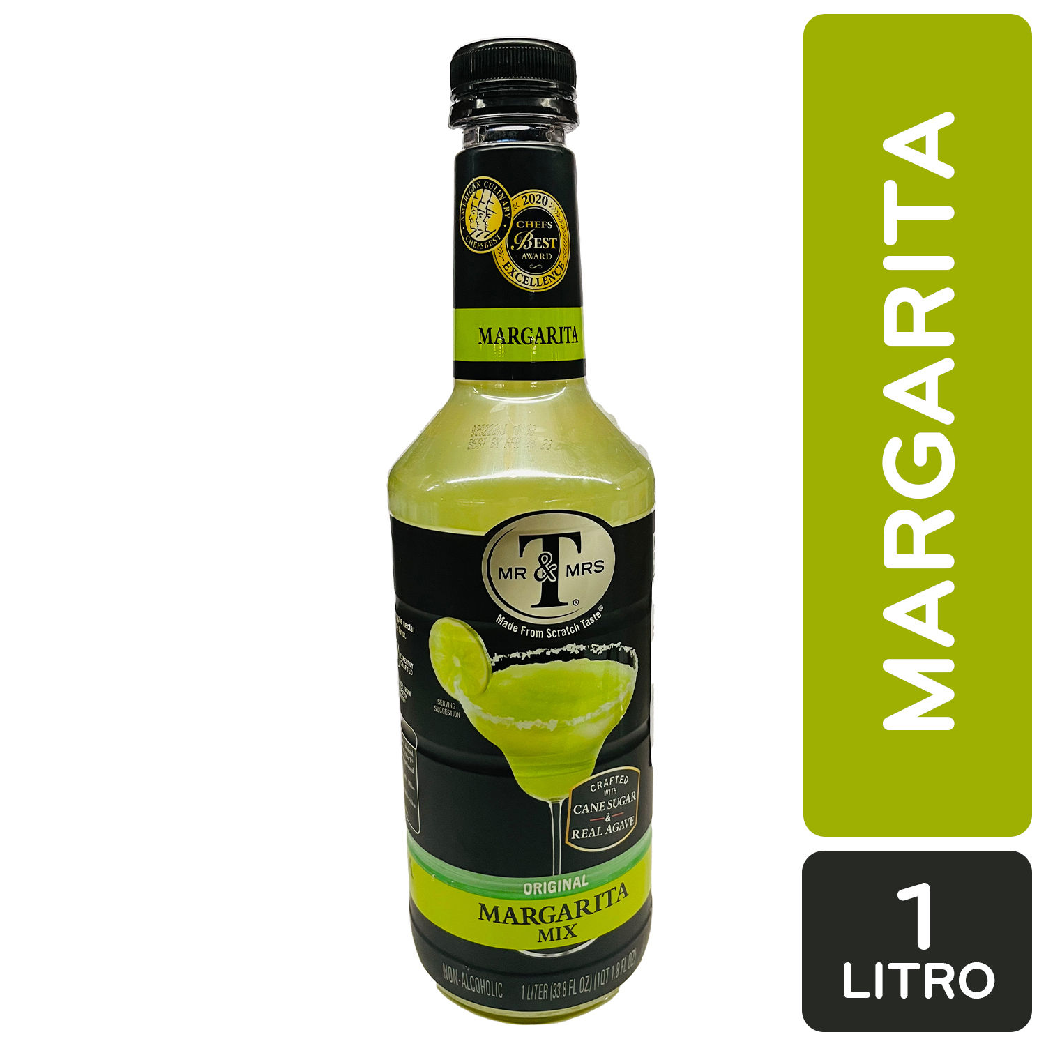 Mezcla Sin Alcohol Margarita Mr Y Mrs T Botella 1000 Ml