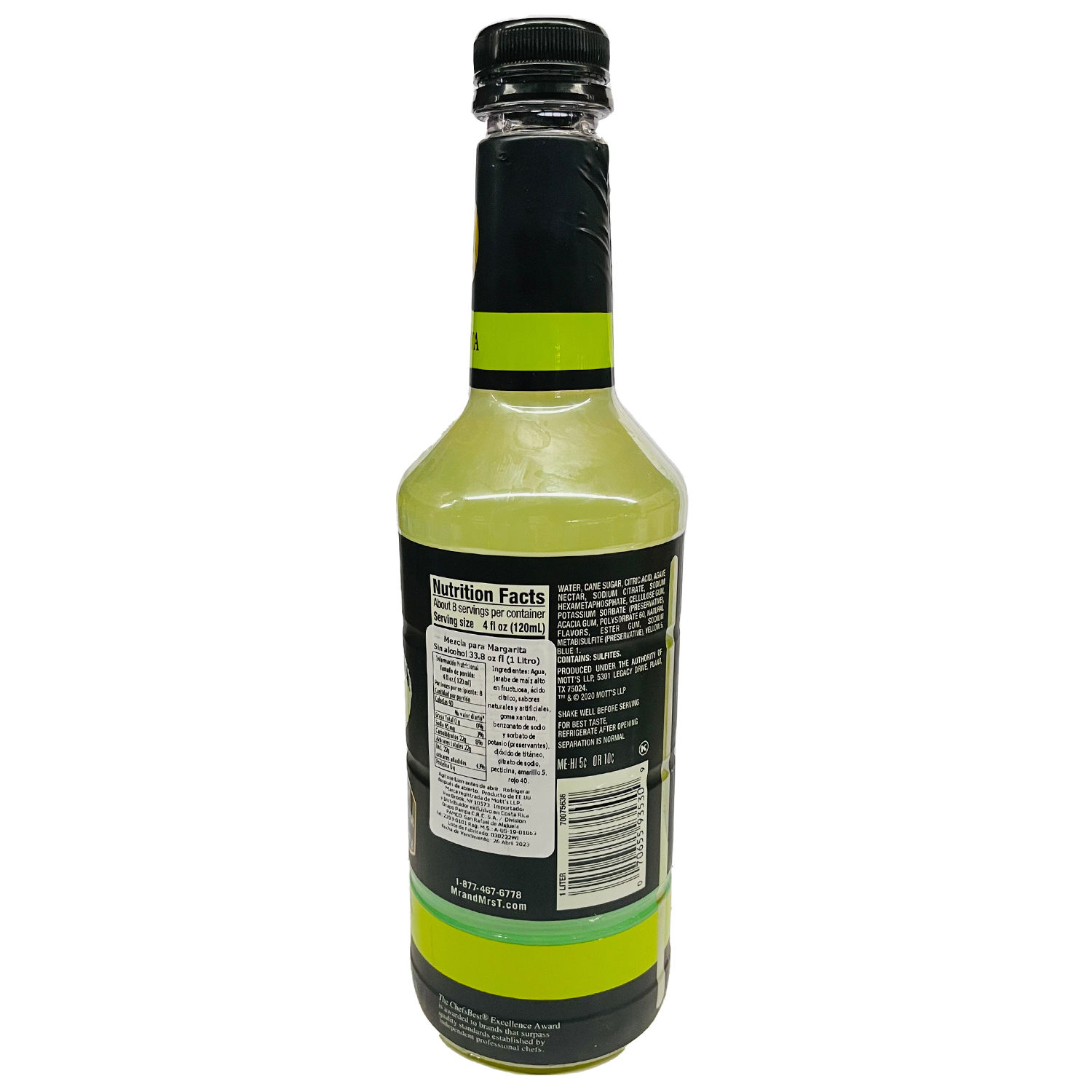 Mezcla Sin Alcohol Margarita Mr Y Mrs T Botella 1000 Ml