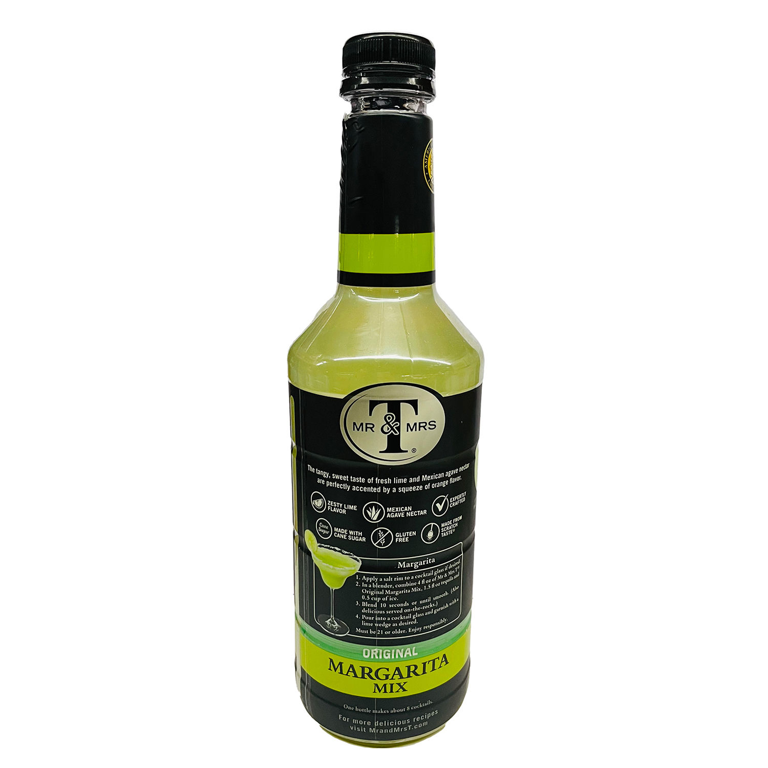 Mezcla Sin Alcohol Margarita Mr Y Mrs T Botella 1000 Ml