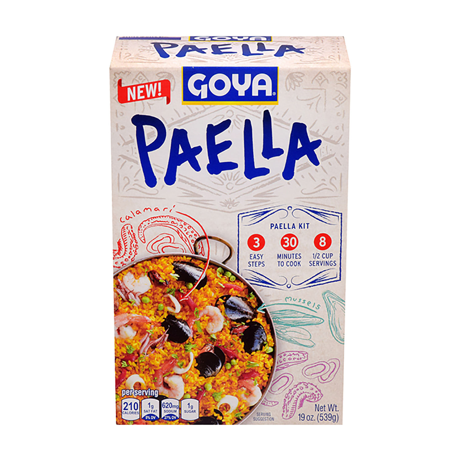 Arroz Preparado Paella Goya Caja 539 G