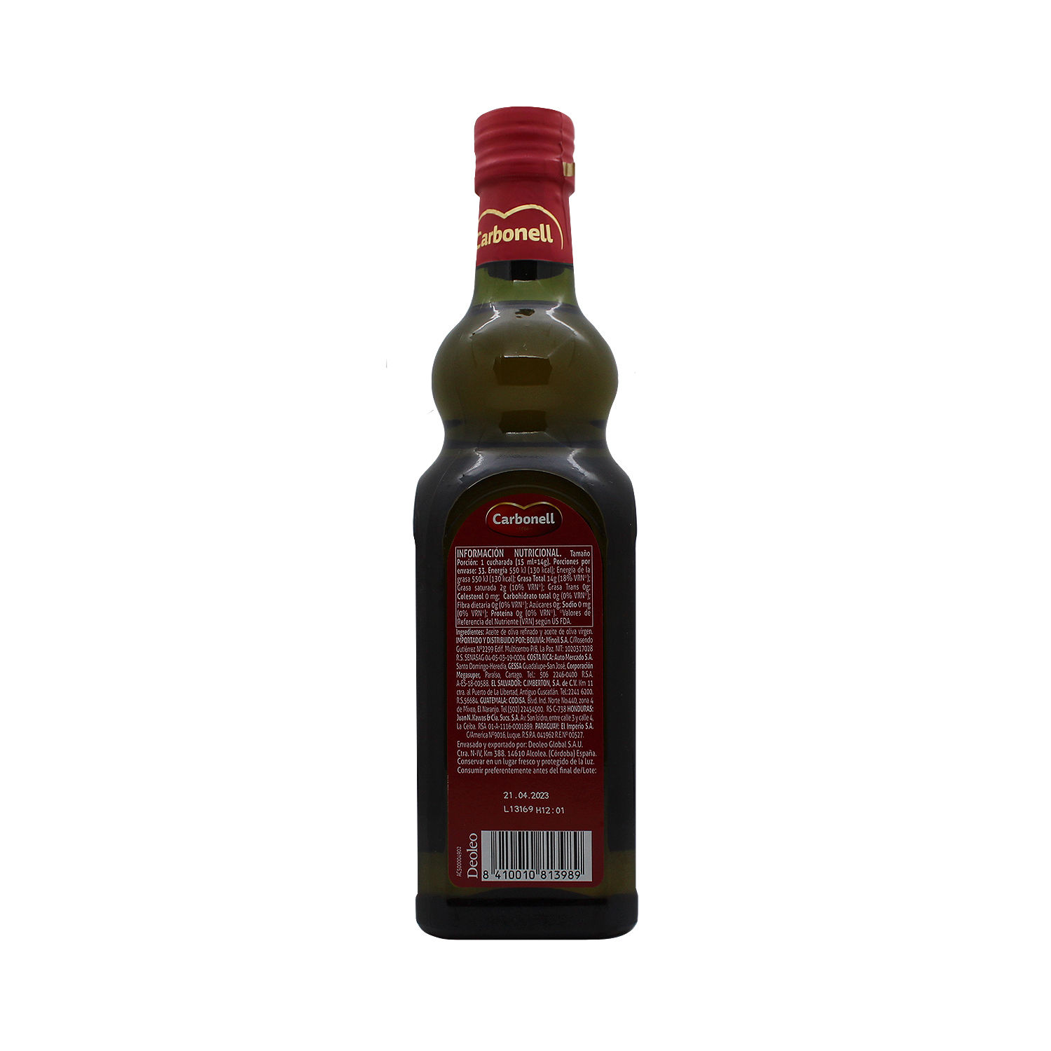 Aceite Oliva Virgen Carbonell Botella 500 Ml