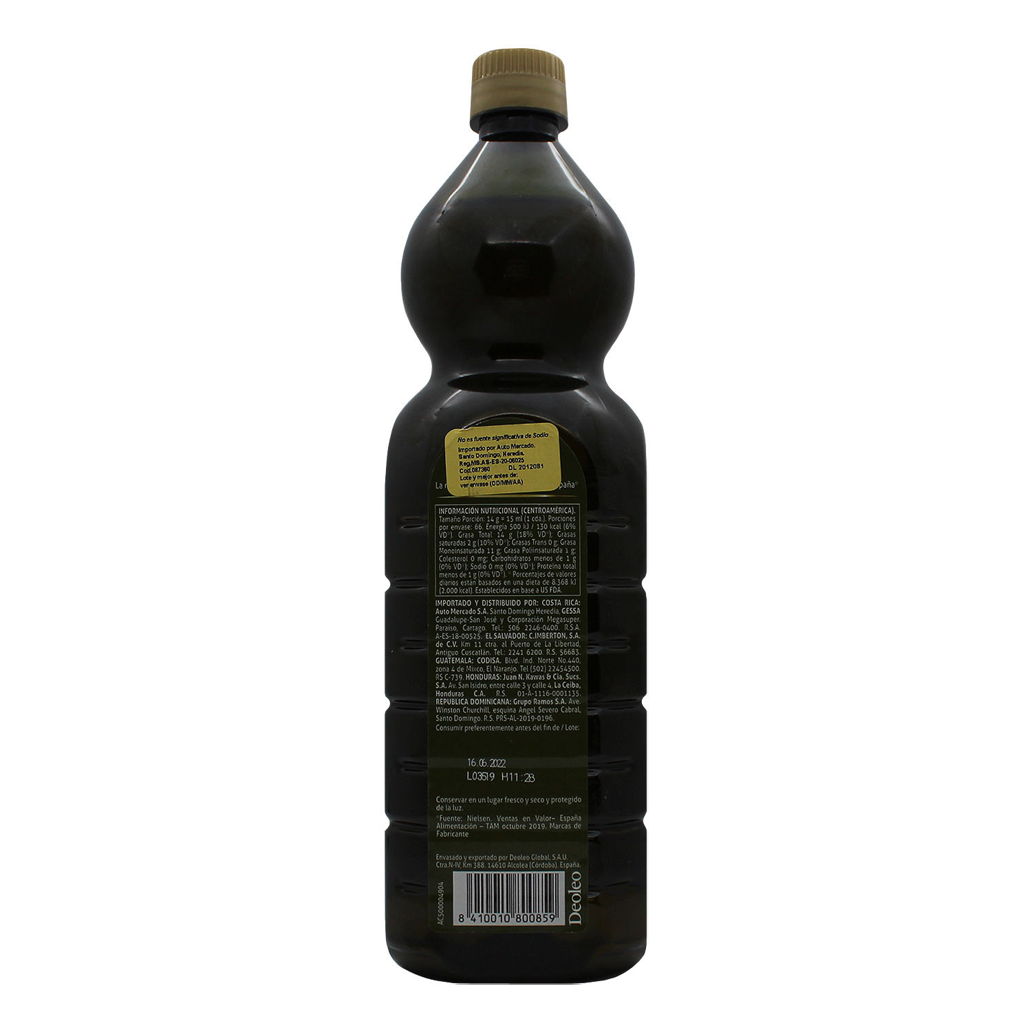 Aceite Oliva Extra Virgen Carbonell Botella 1000 Ml