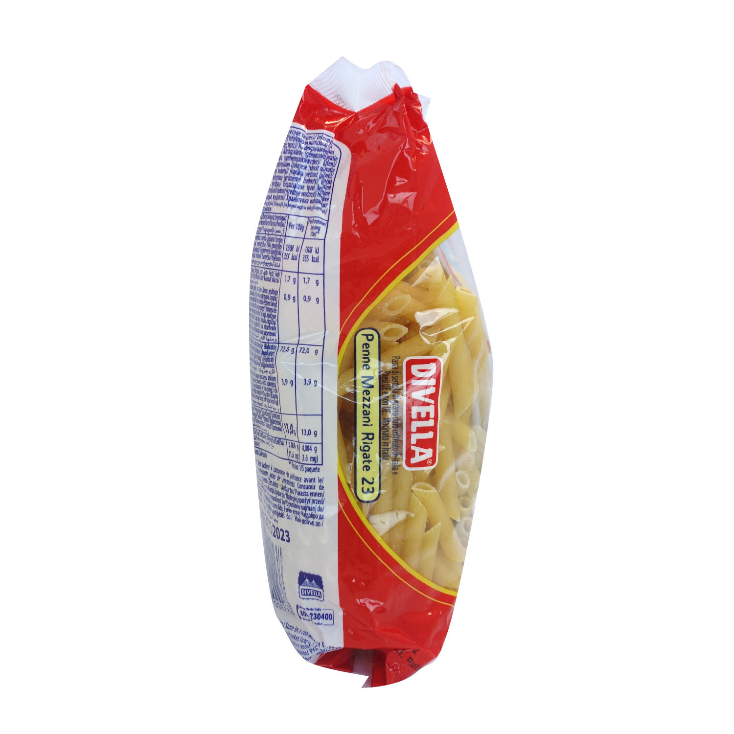 Pasta Alimenticia Pluma Divella Paquete 500 G