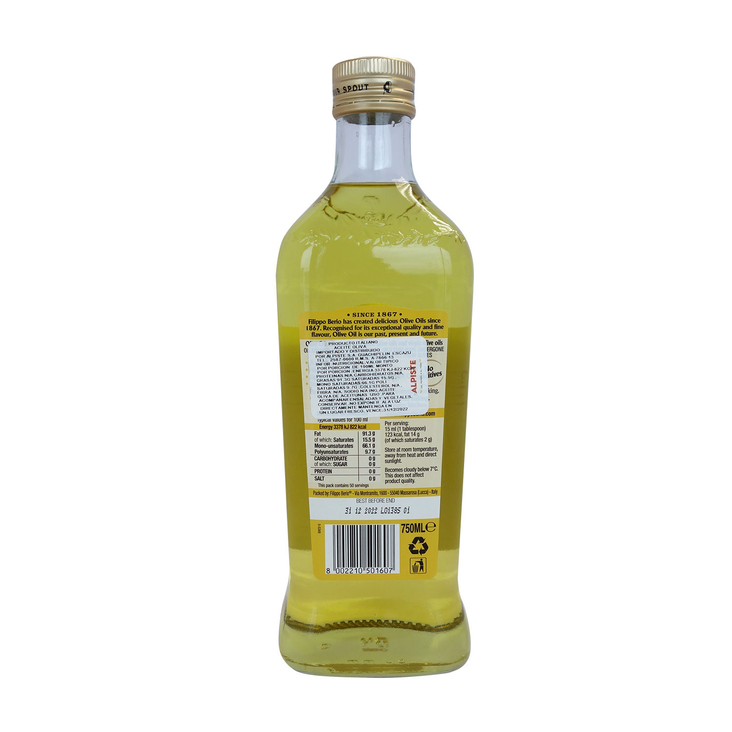 Aceite Oliva Virgen Filipo Berio