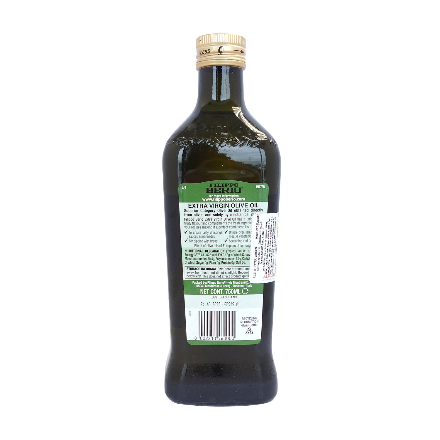 Aceite Oliva Extra Virgen Filipo Berio