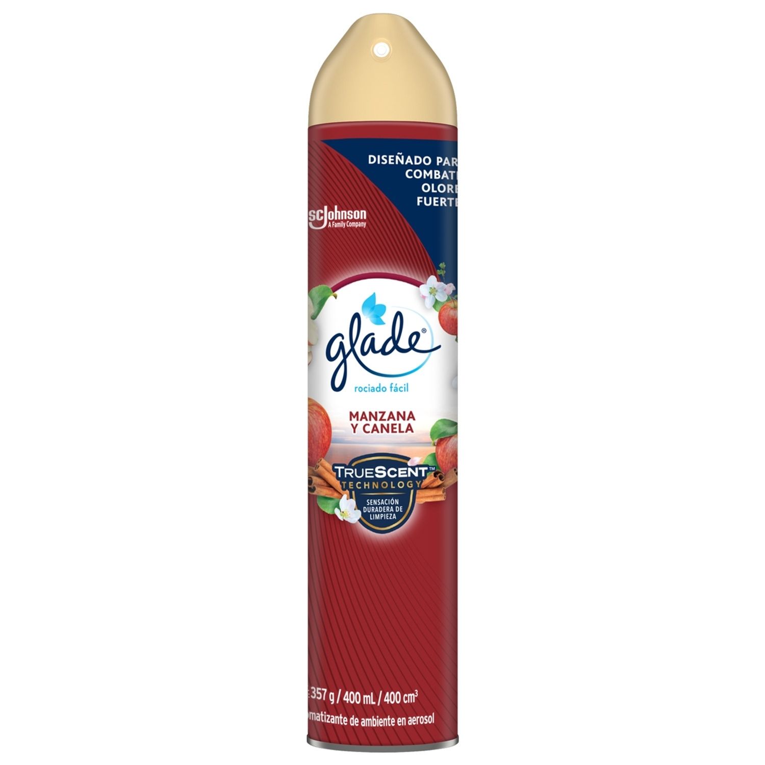 Desodorante Ambiental Aerosol Manzana Canela Glade Lata 400 Ml