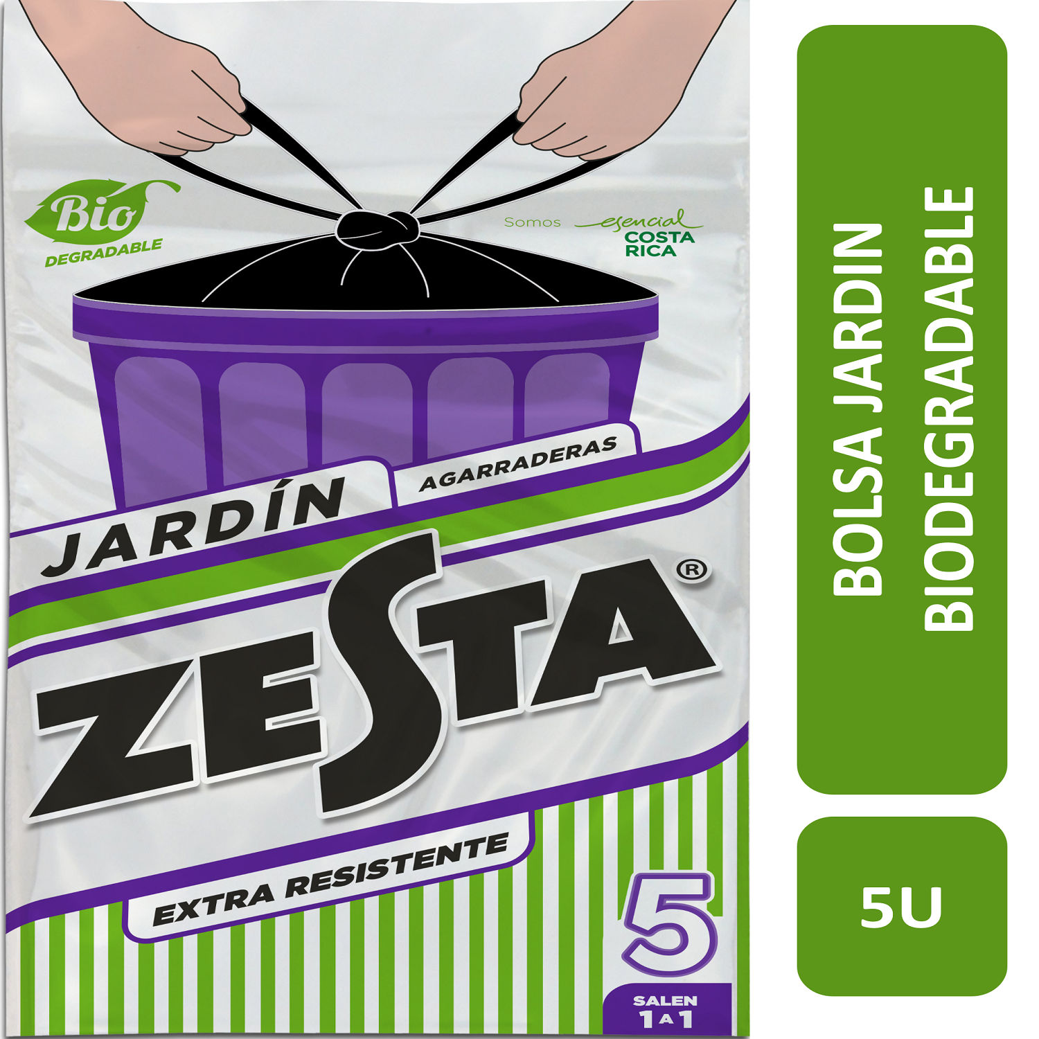 Bolsa Basura Jardin Negra Bio Zesta Bolsa 5 Unid