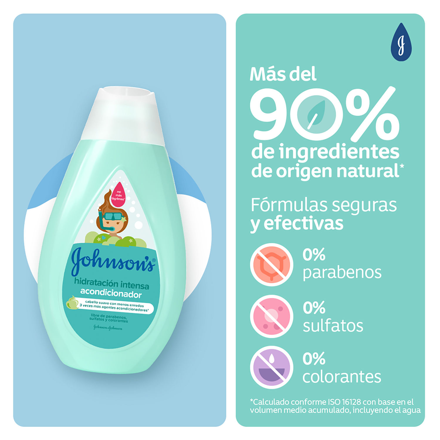 Acondicionador Hidratacion Johnson & Johnson Envase 400 Ml