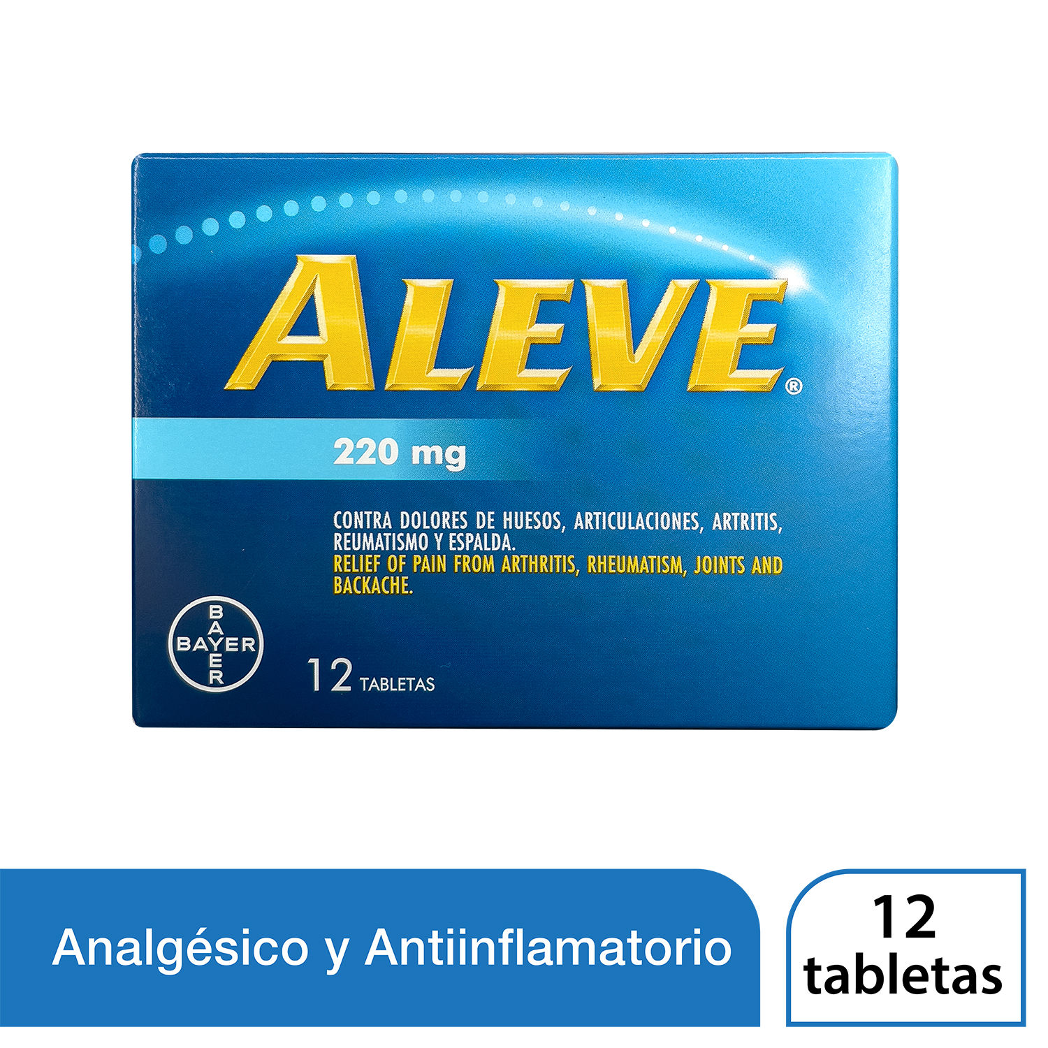 Analgesico Tableta Aleve Adulto Bayer Caja 12 Unid