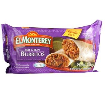 Burrito Carne Frijoles El Monterey Caja 227 G
