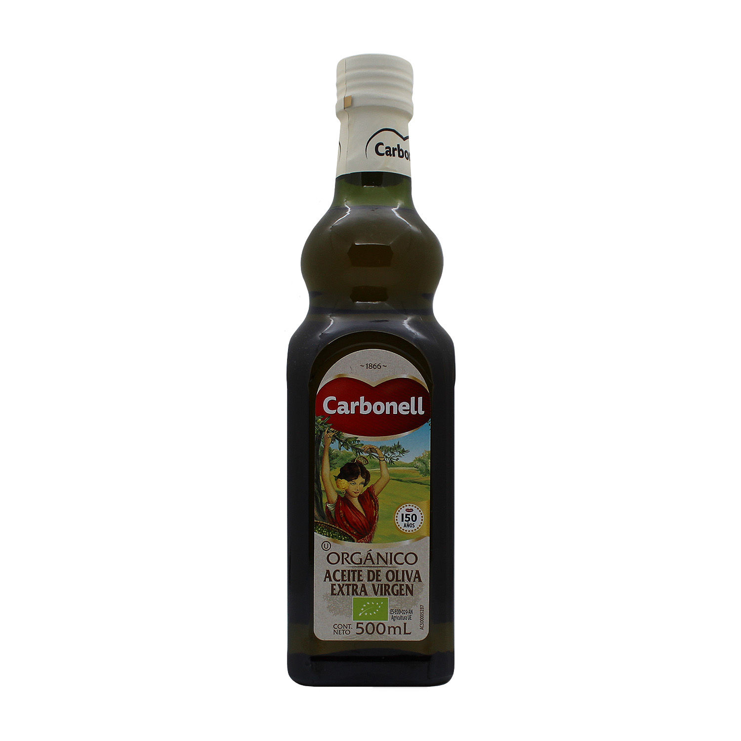 Aceite Oliva Extra Virgen Organico Carbonell Botella 500 Ml