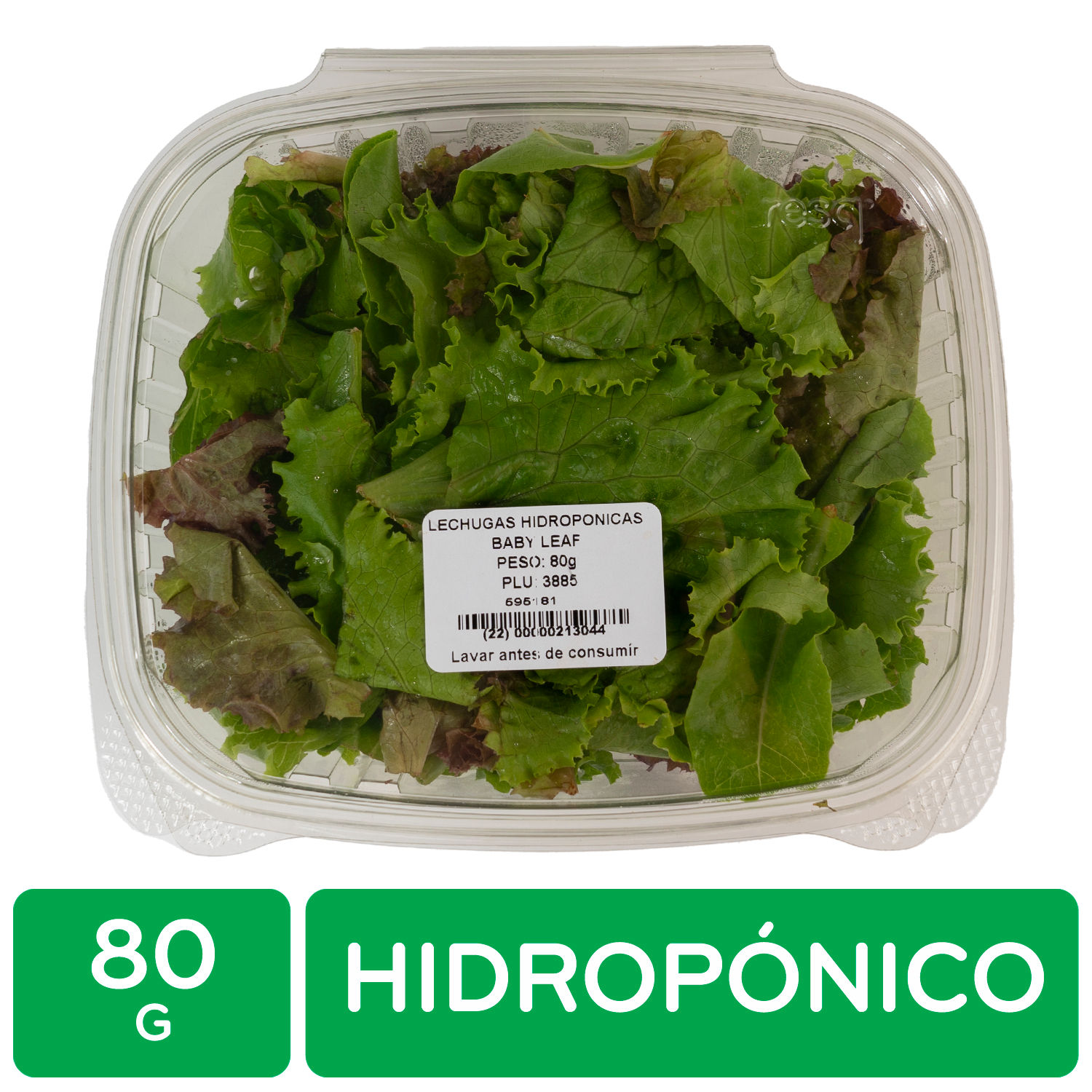 Lechuga Baby Leaf Hidroponica Auto Mercado Bandeja 80 G