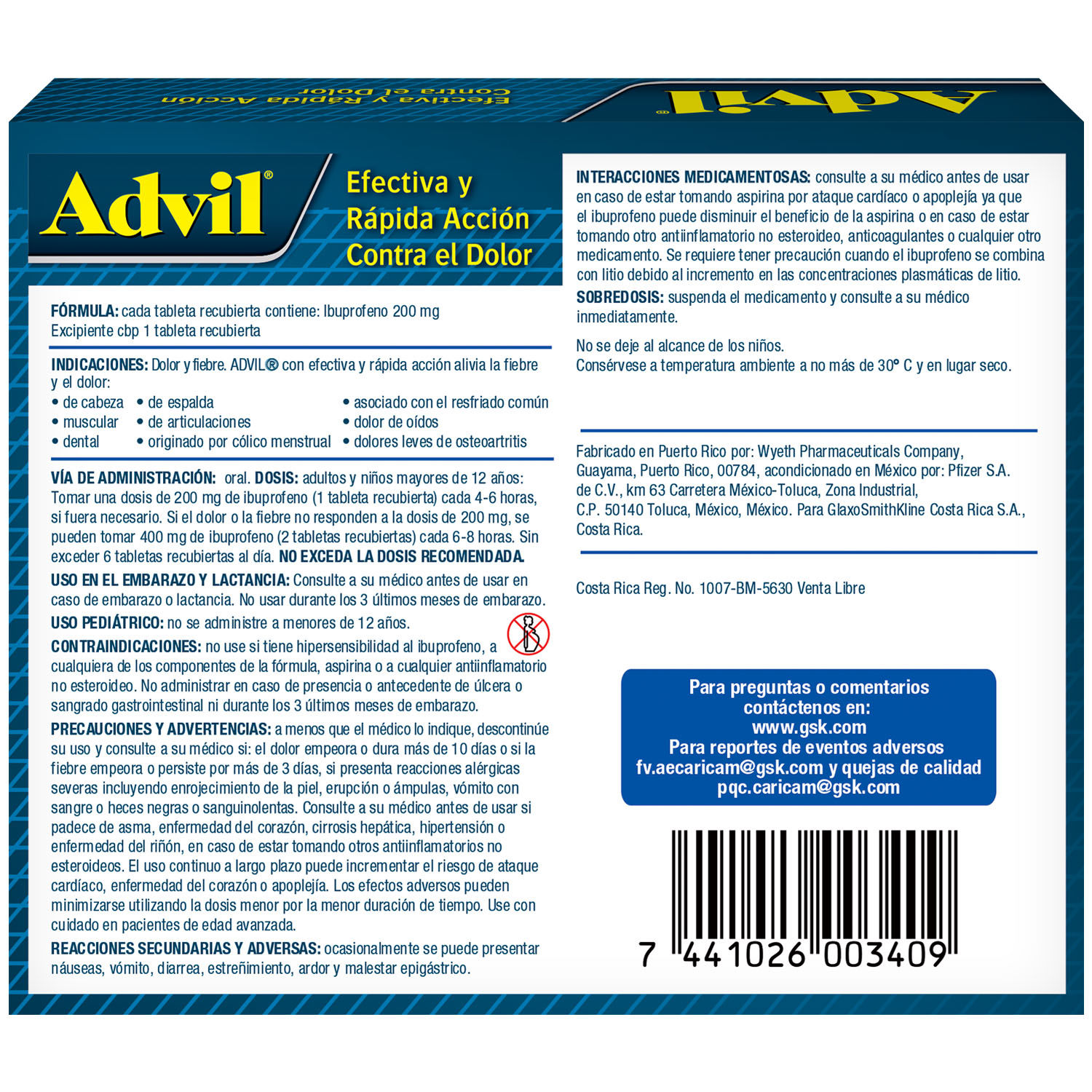Analgesico Capsula Adulto Advil