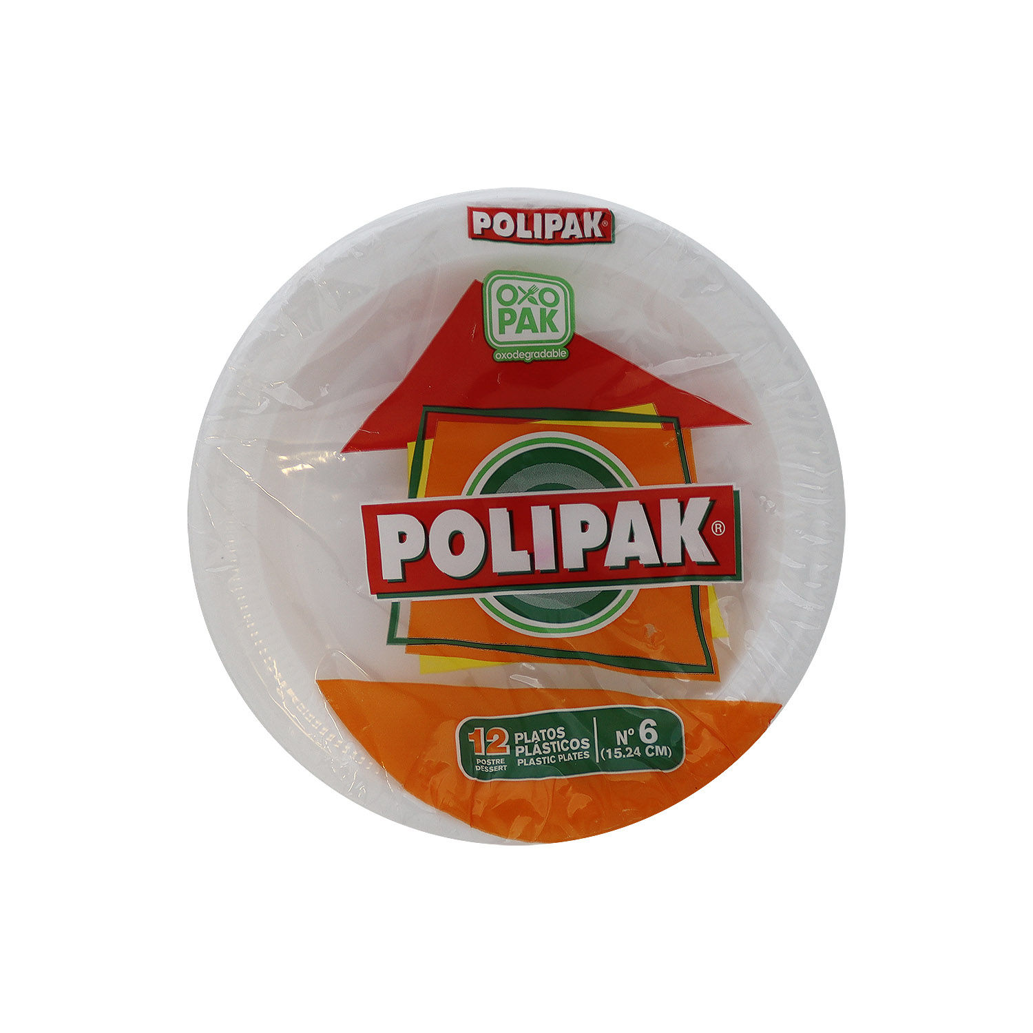 Plato Plastico #6 Oxo Polypak Paquete 12 Unid