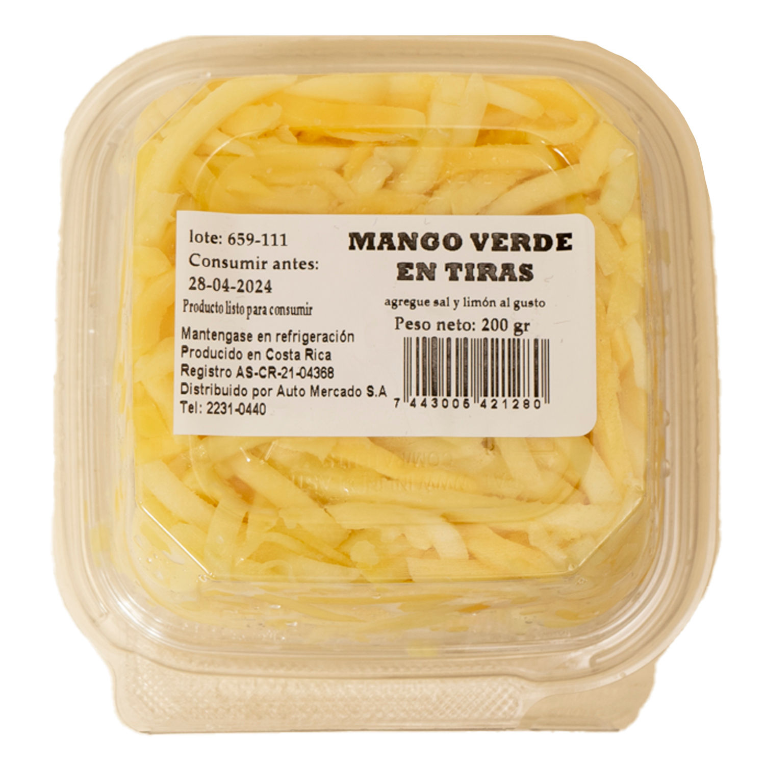 Mango Trozo Auto Mercado Bandeja 200 G