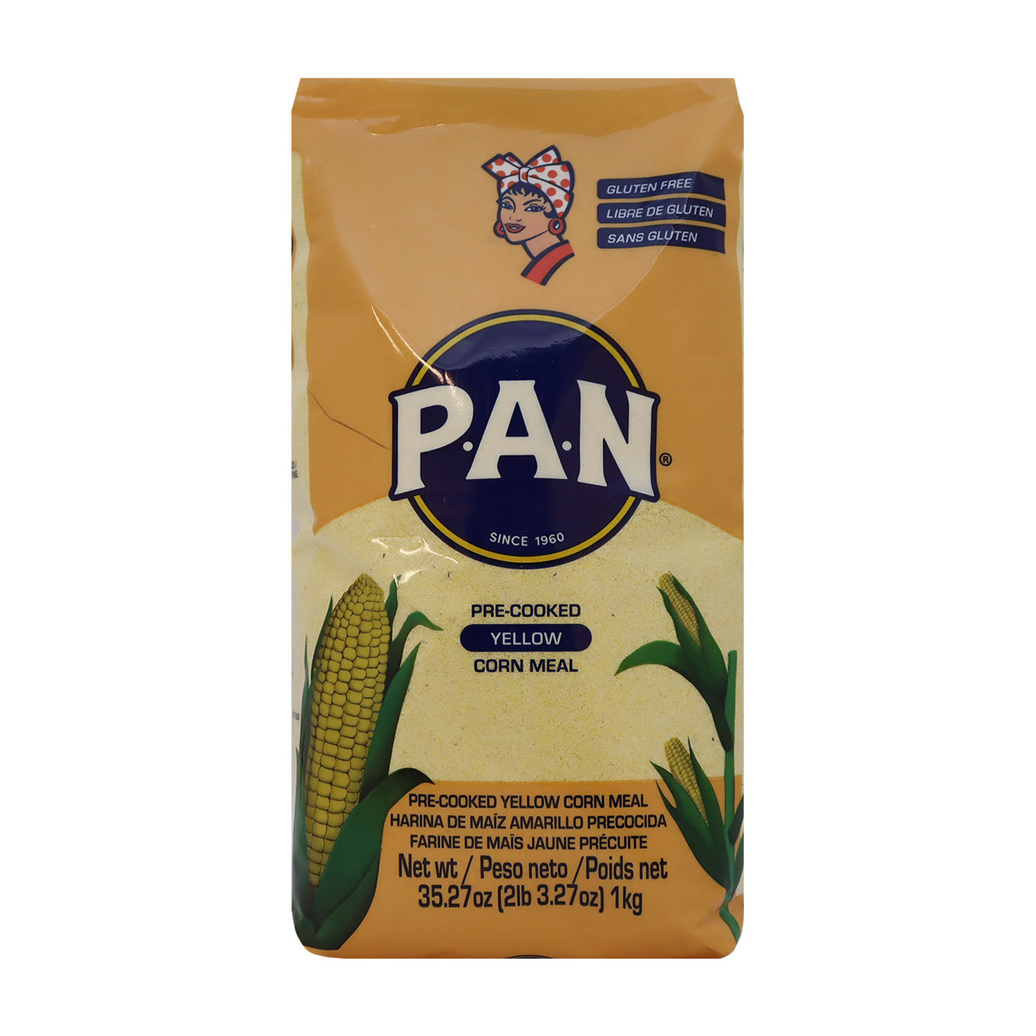 Harina Maiz Amarillo P.a.n Paquete 1000 G