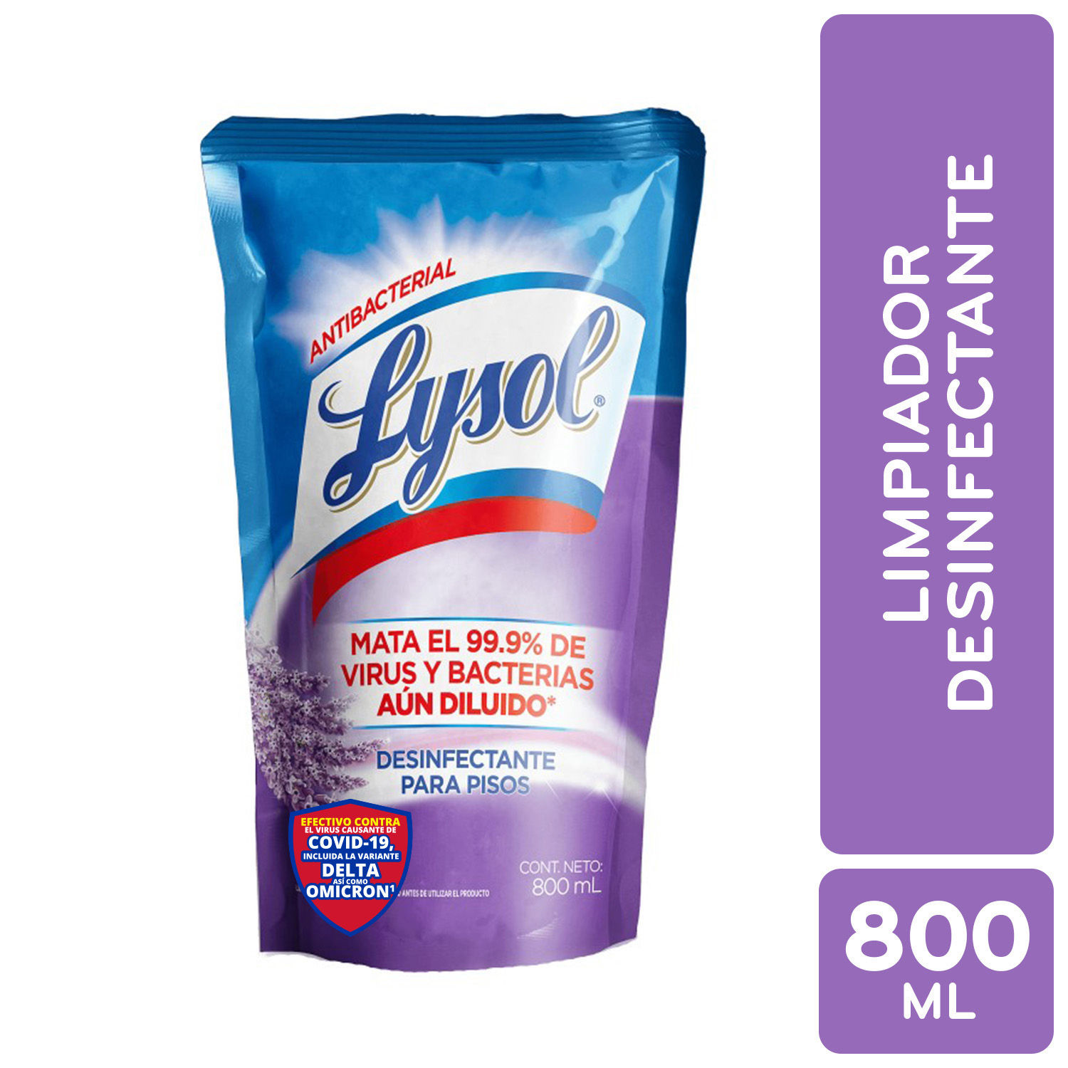 Desinfectante Liquido Lavanda Lysol Bolsa 800 Ml