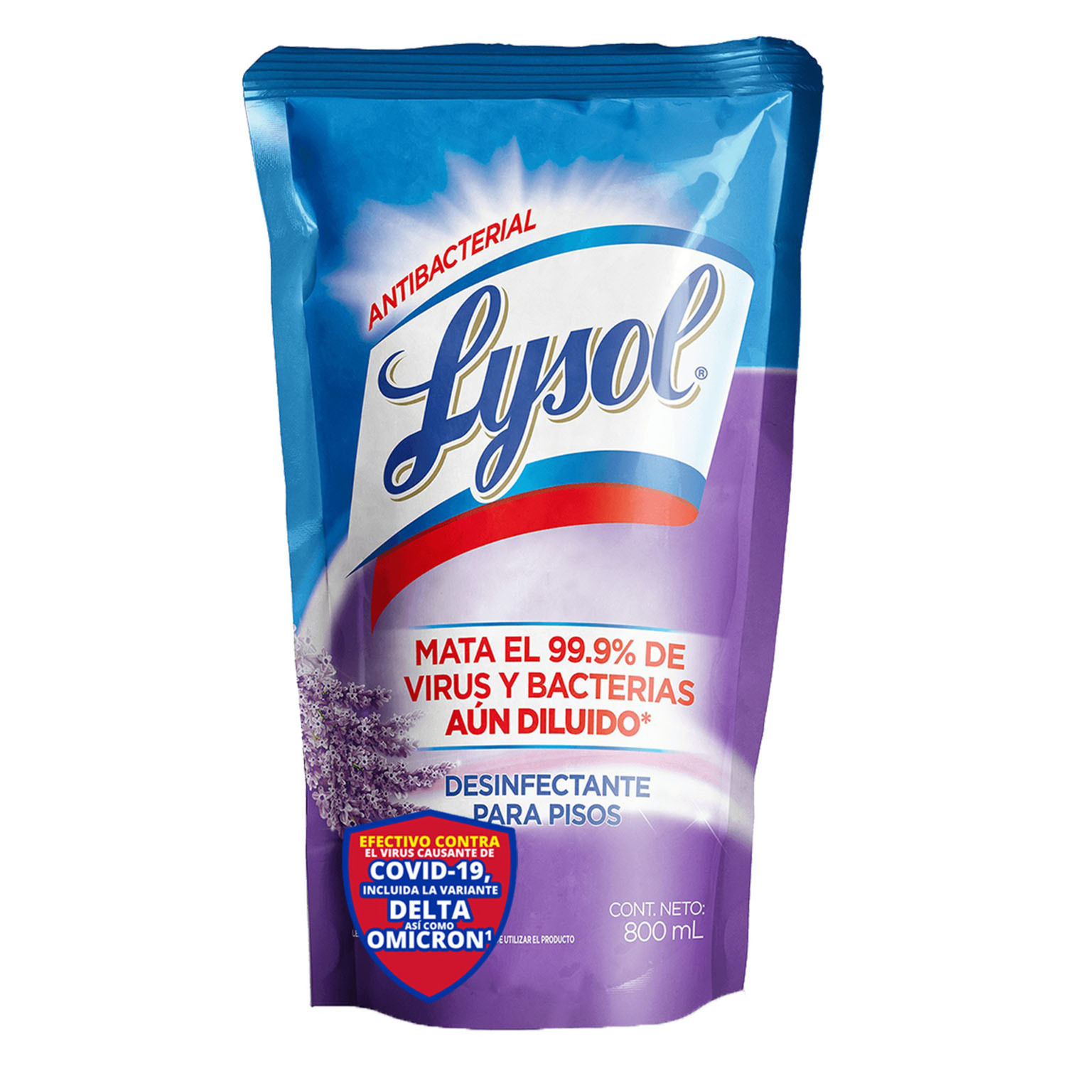 Desinfectante Liquido Lavanda Lysol Bolsa 800 Ml