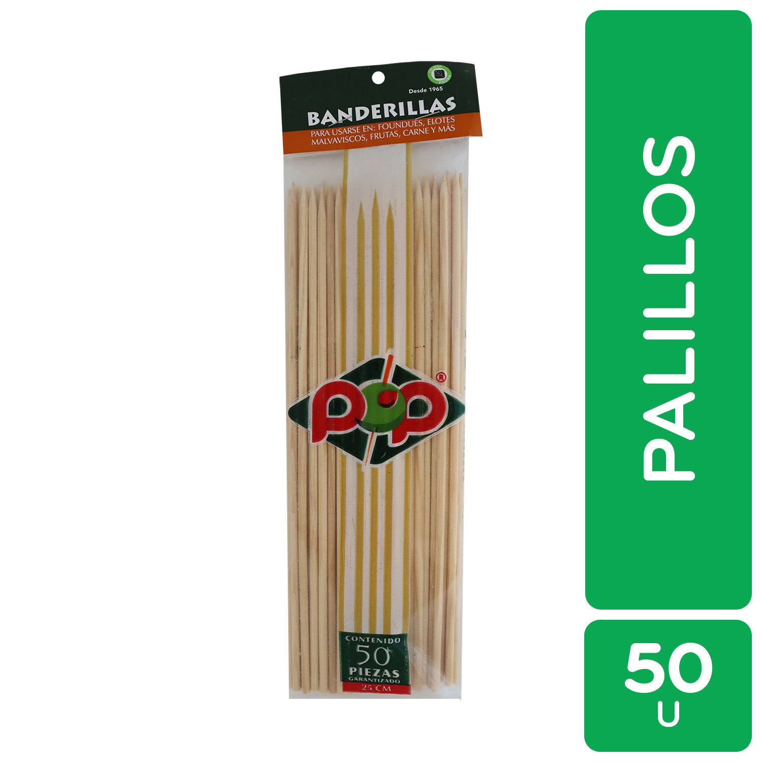 Palillos Para Dientes Pop Envase 250 Unid