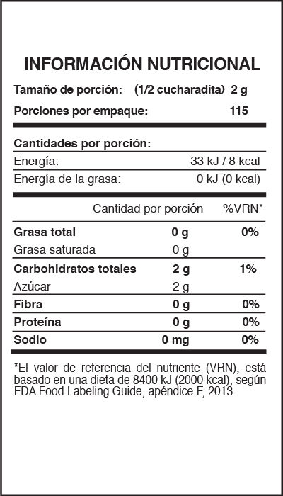 Edulcorante Polvo Natuvia Paquete 230 G