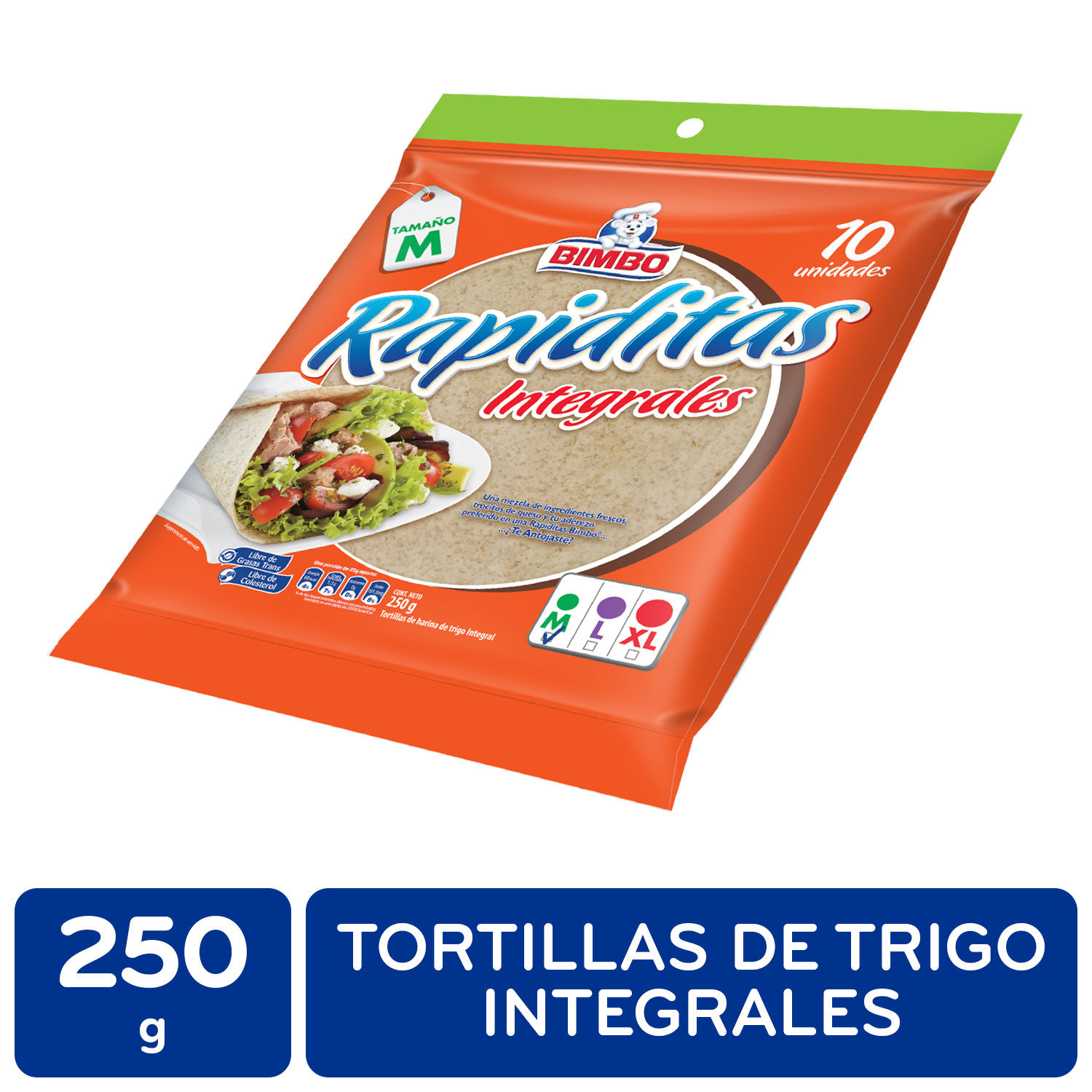 Tortillas Trigo Integral Bimbo Paquete 250 G Auto Mercado