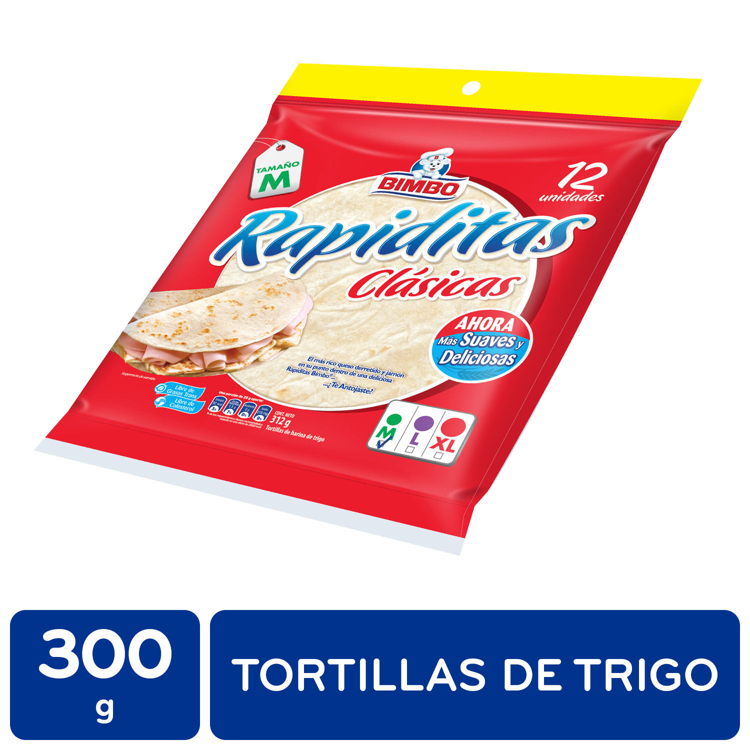 Tortillas Trigo 12u Bimbo Paquete 300 G