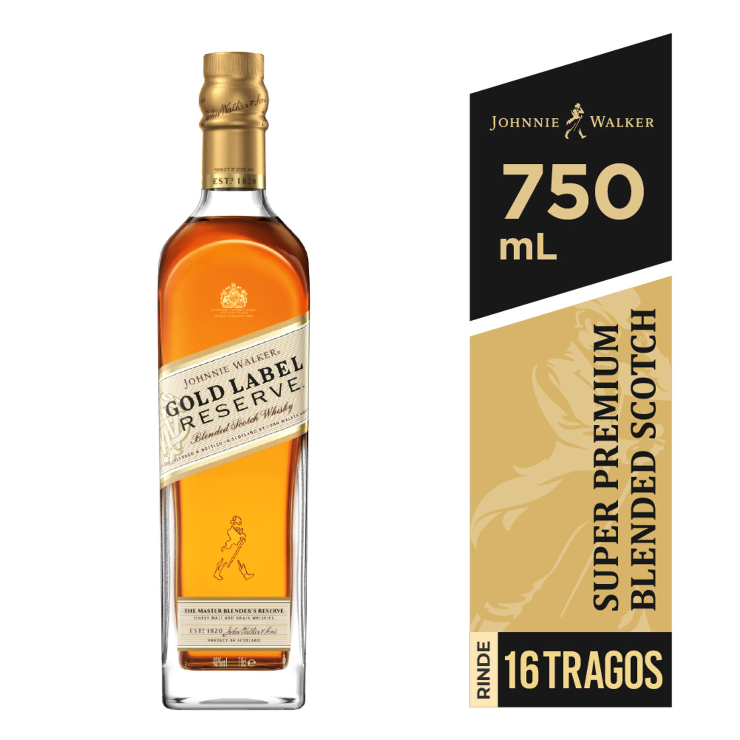 Whisky Escoces Gold Label Johnnie Walker Botella 750 Ml | Auto Mercado
