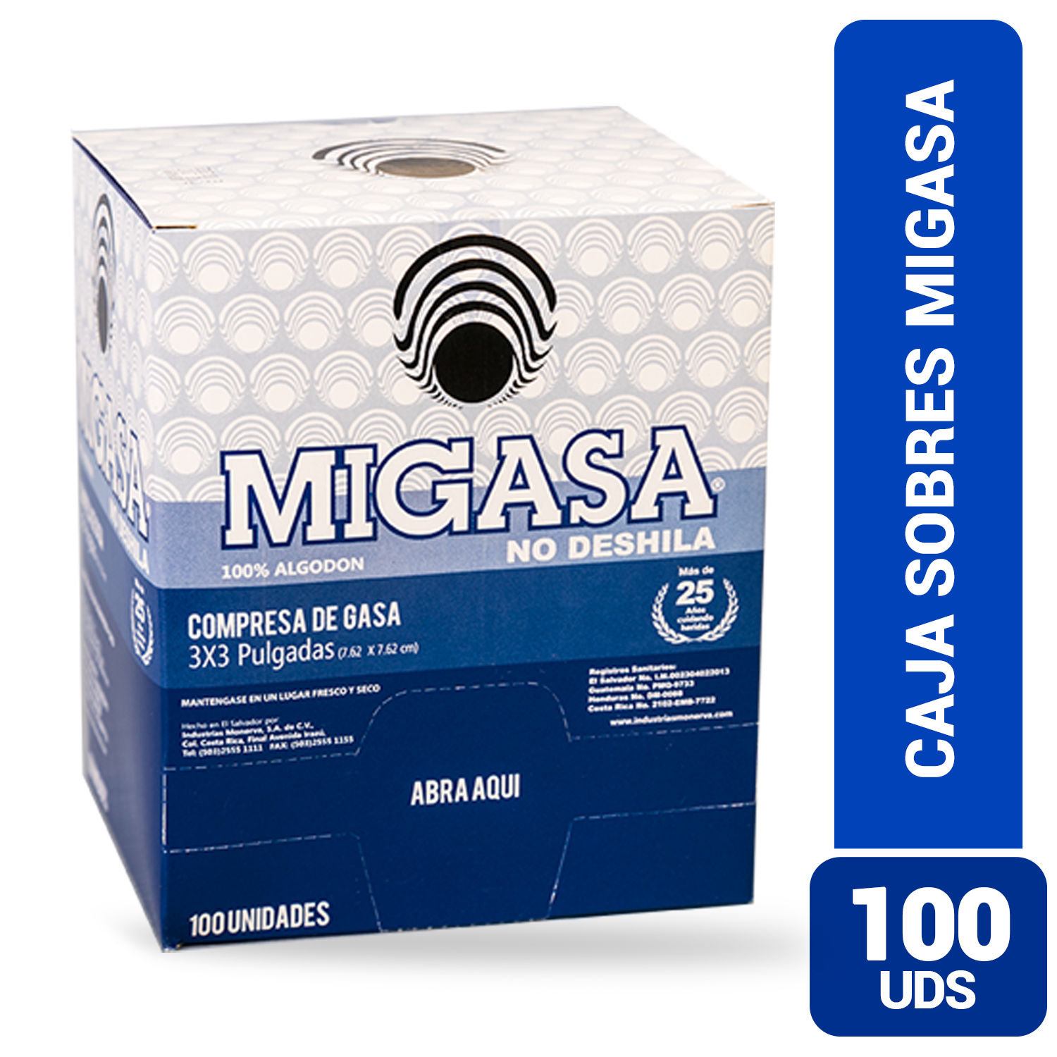 Gasa Sobre 100 Ud Mi Gasa Caja 100 Unid | Auto Mercado