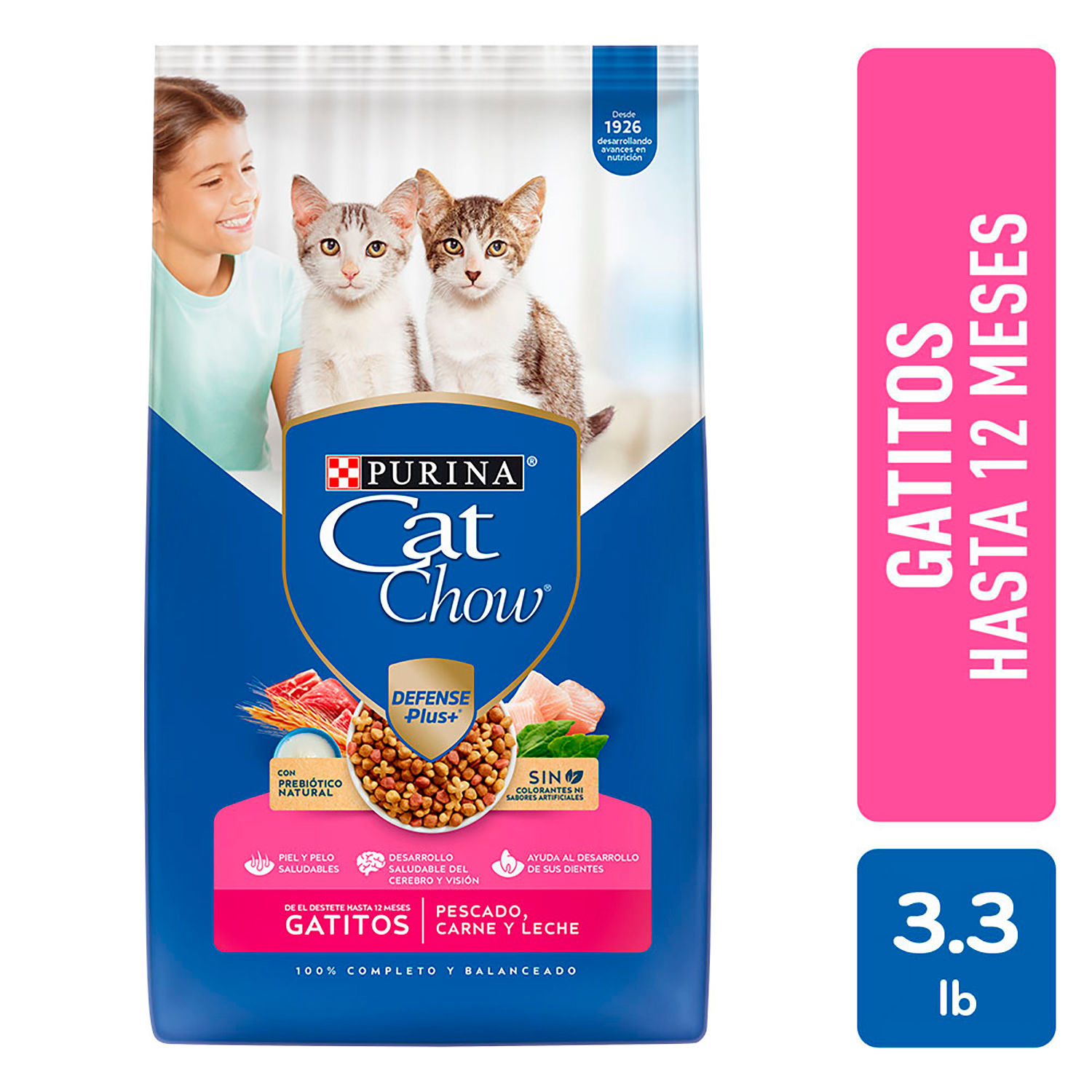 Alimento Gato Cachorro Seco Cat Chow Bolsa 1.5 Kg