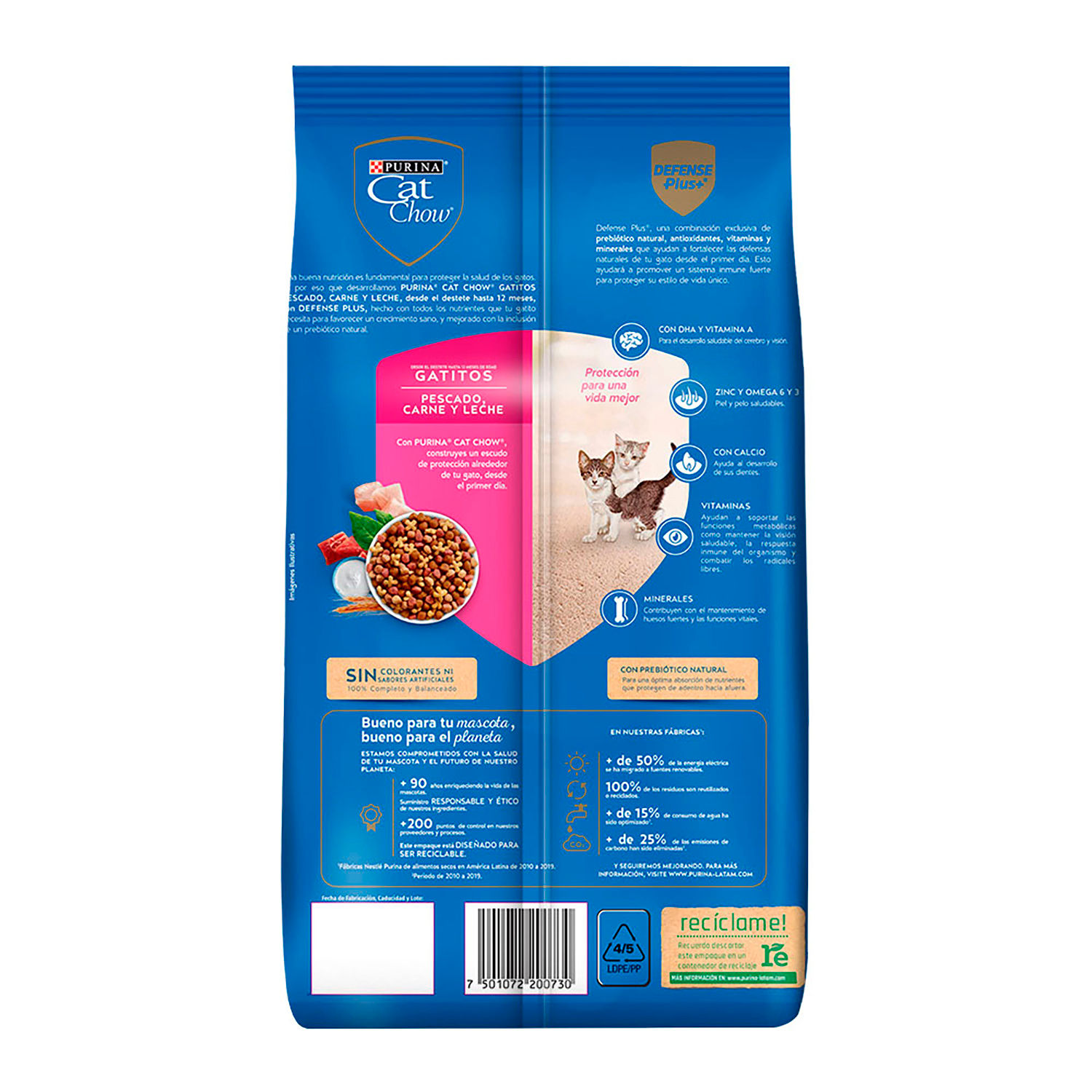 Alimento Gato Cachorro Seco Cat Chow Bolsa 1.5 Kg