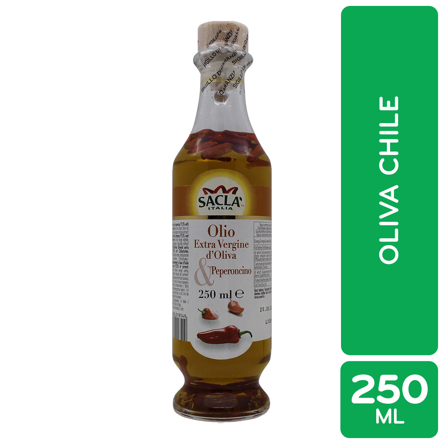 Aceite Oliva Extra Virgen Chile Sacla Botella 250 Ml