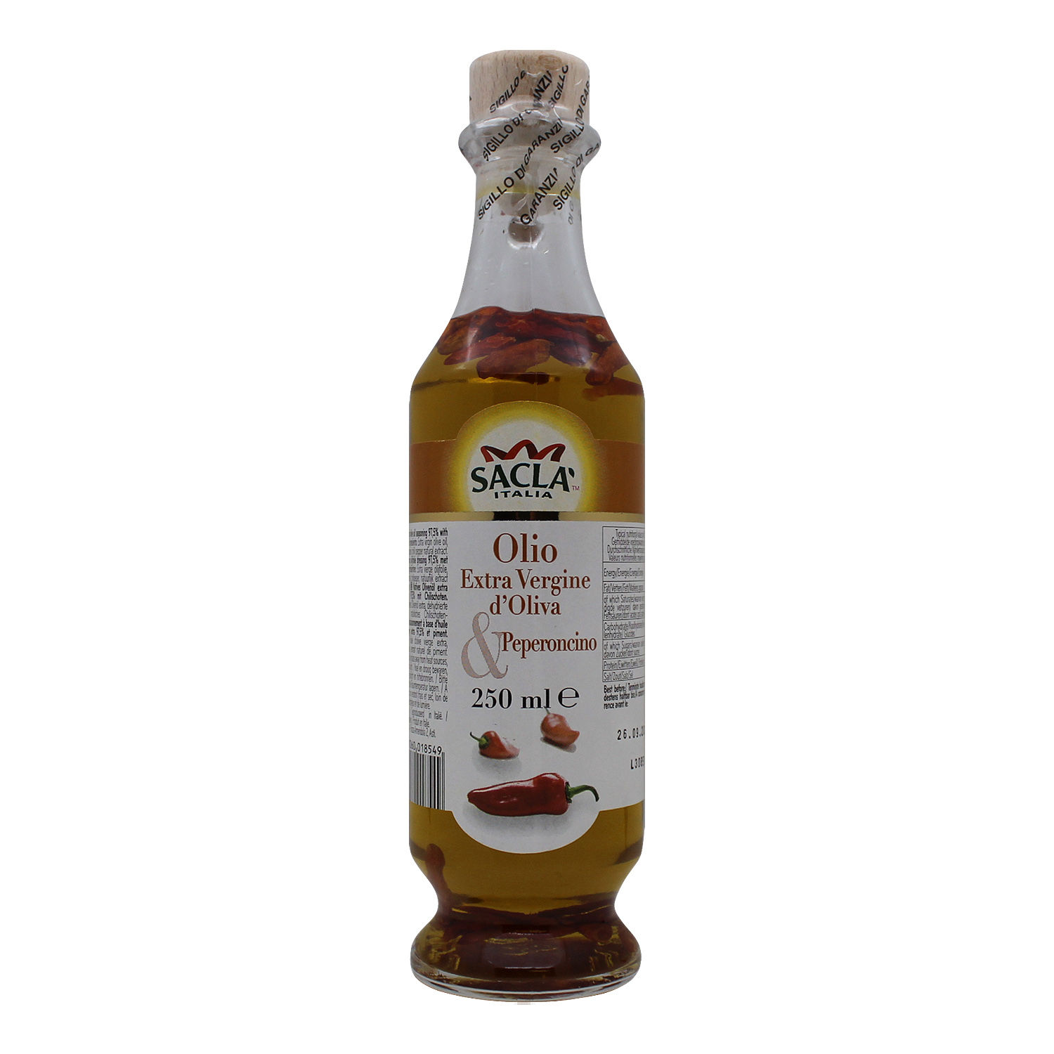 Aceite Oliva Extra Virgen Chile Sacla Botella 250 Ml